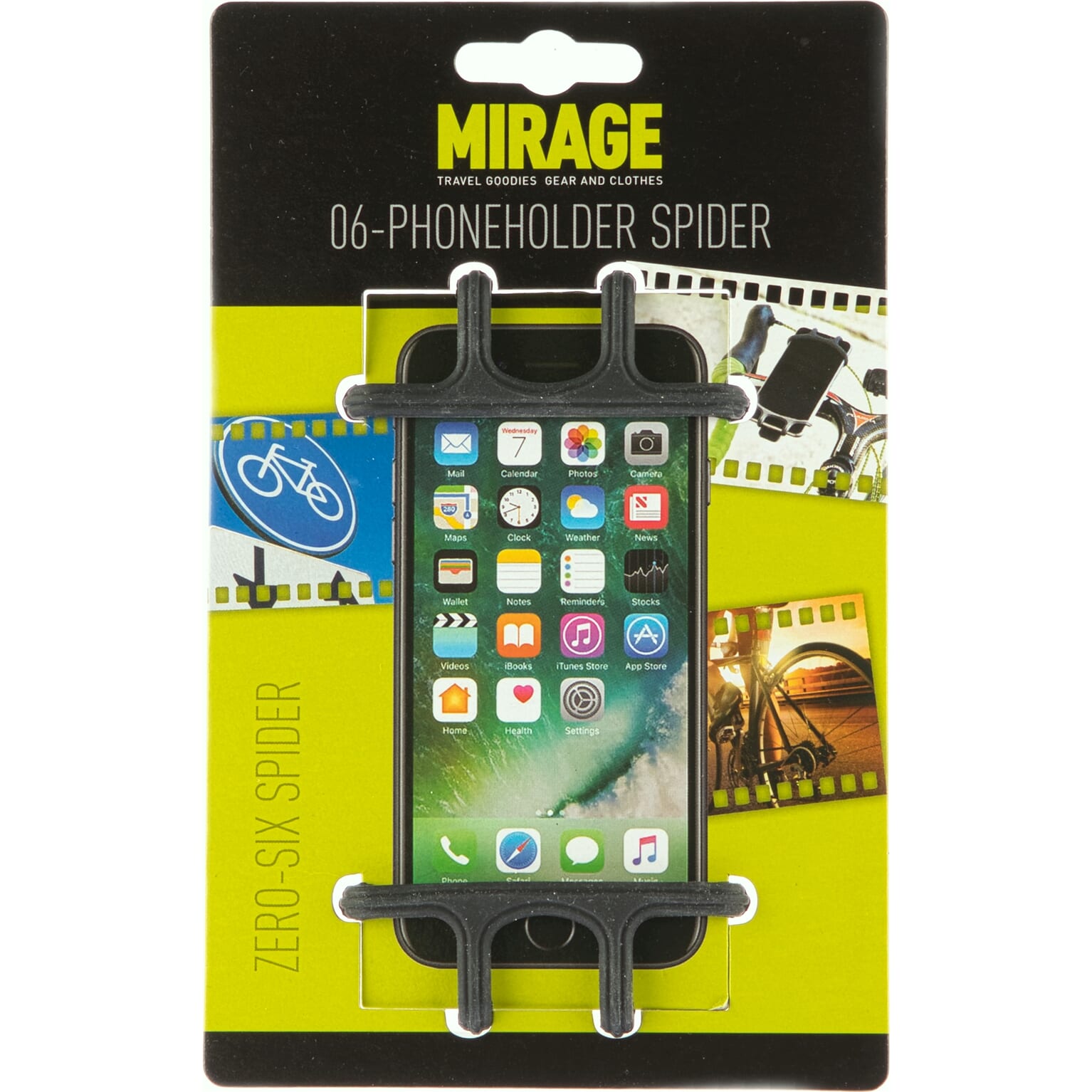 Mirage telefoonhouder Zero-Six Spider siliconen zwart - Image 2