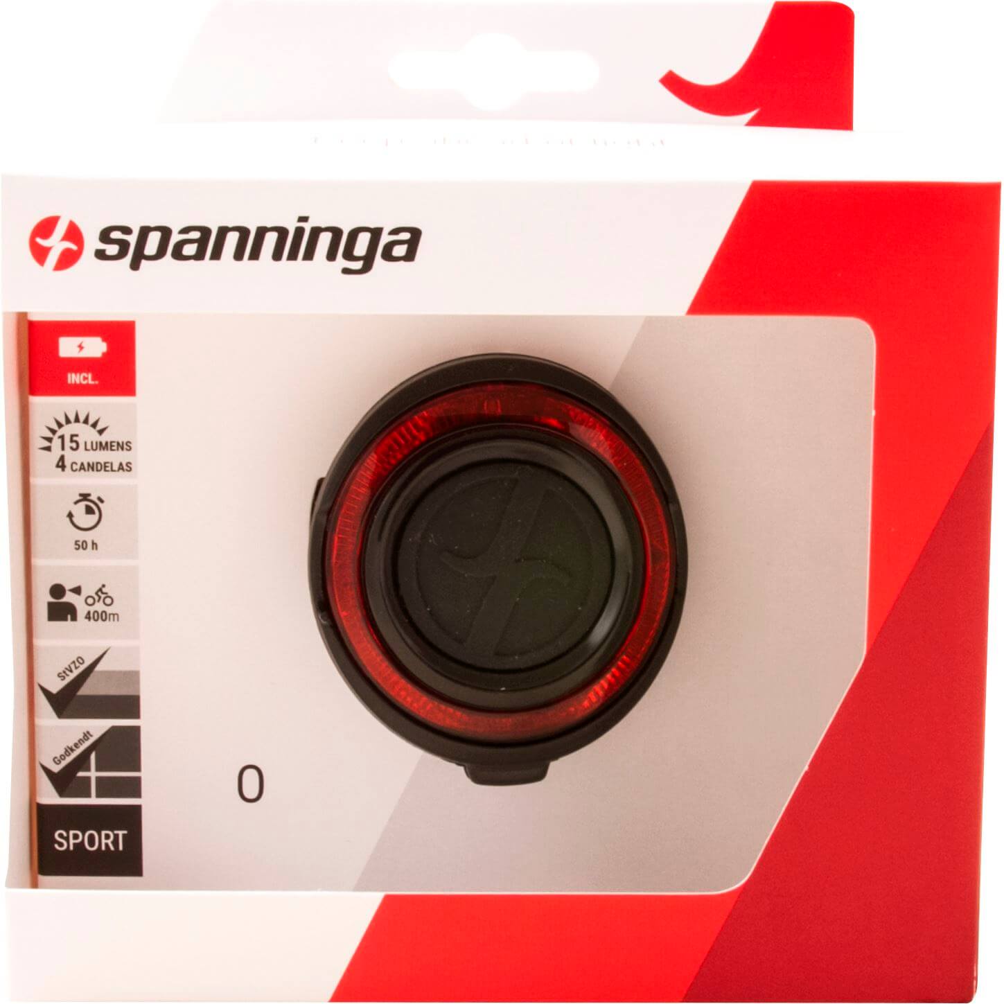 Spanninga achterlicht O-Guard batterij spatbord - Image 2
