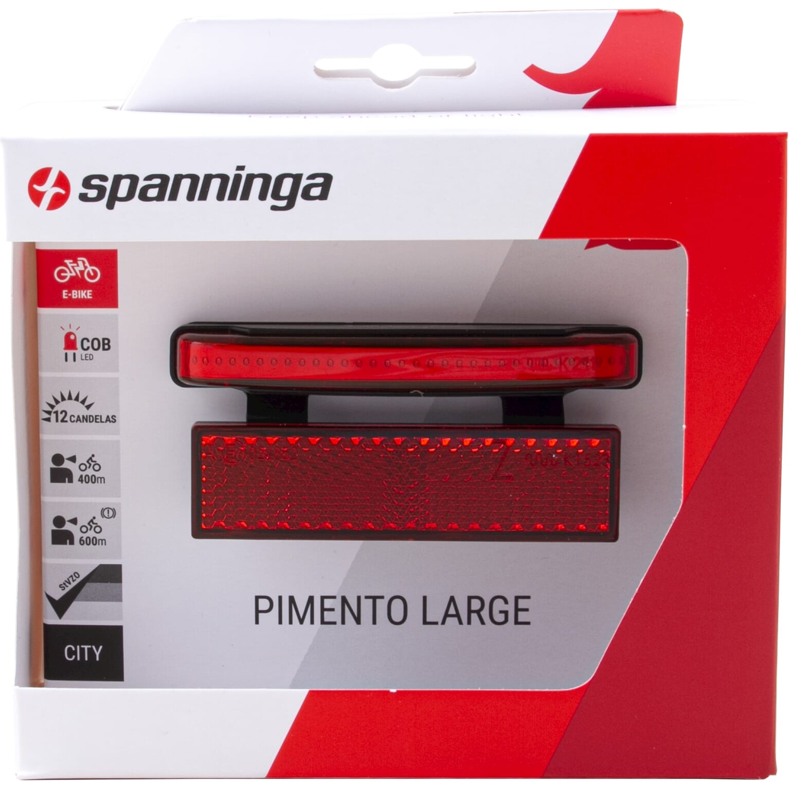 Spanninga achterlicht Pimento Large RL E-bike 6-48v 80mm - Image 2