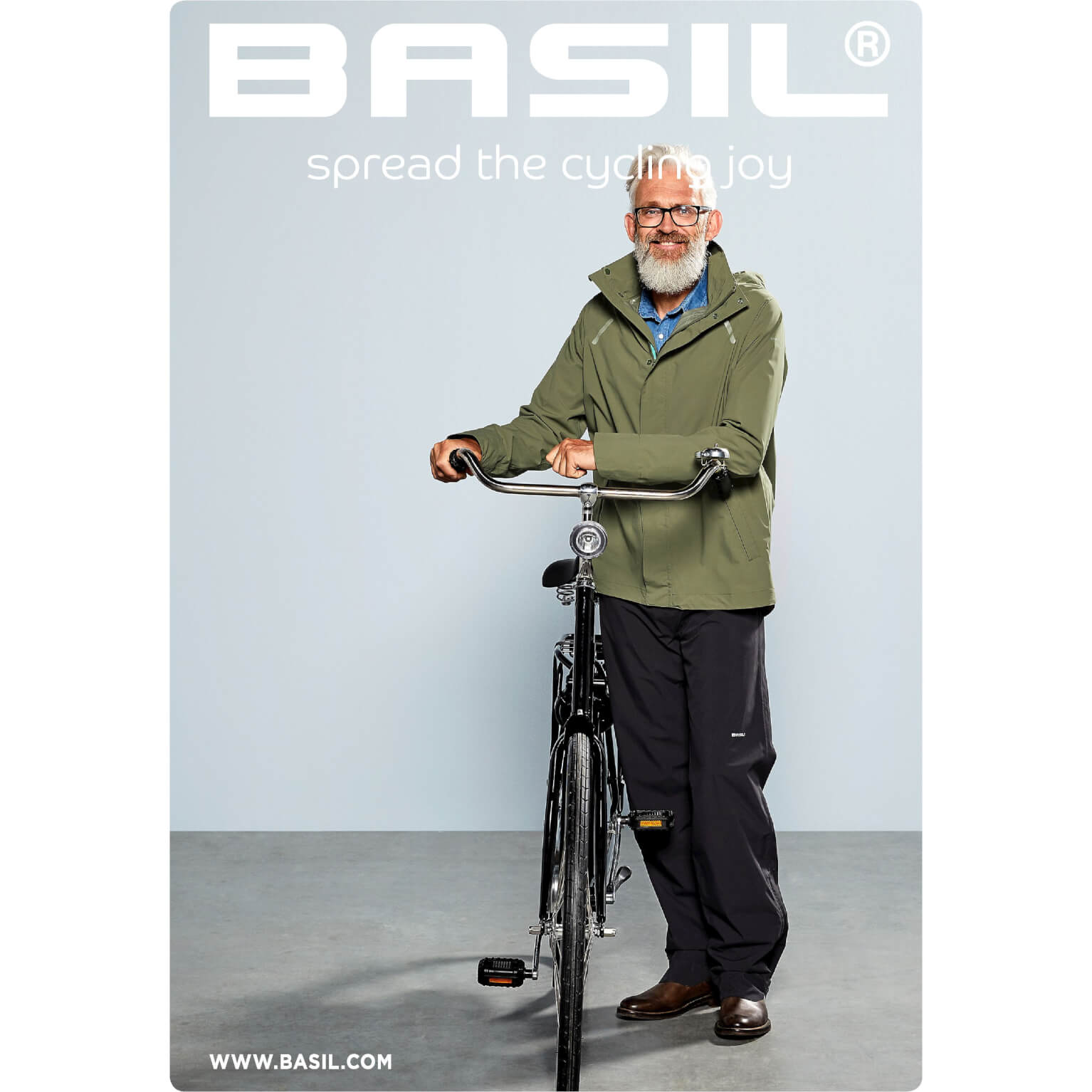 Basil regenjas Hoga unisex Olive Green XS - Image 3