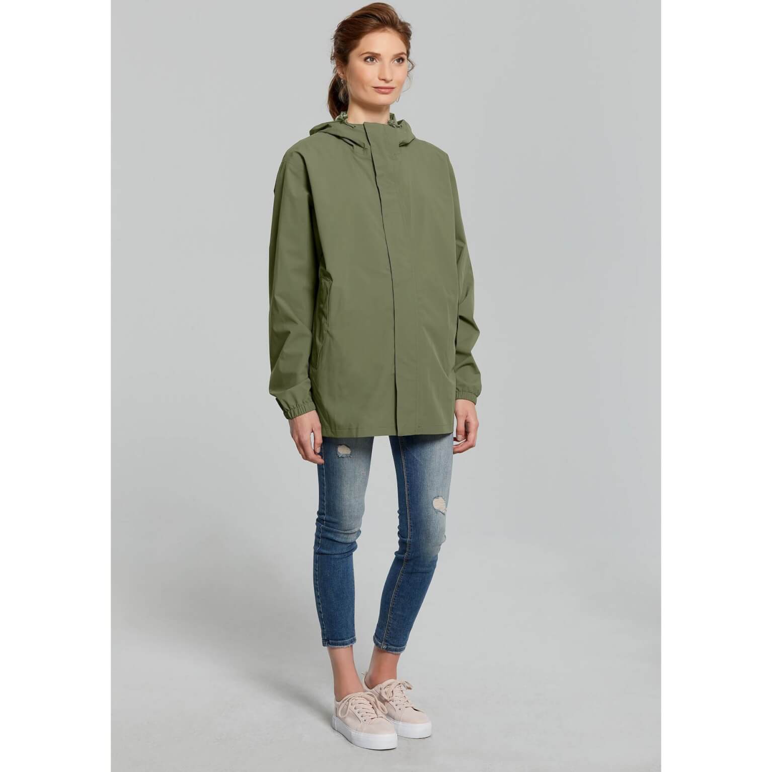 Basil regenjas Hoga unisex Olive Green XS - Image 4