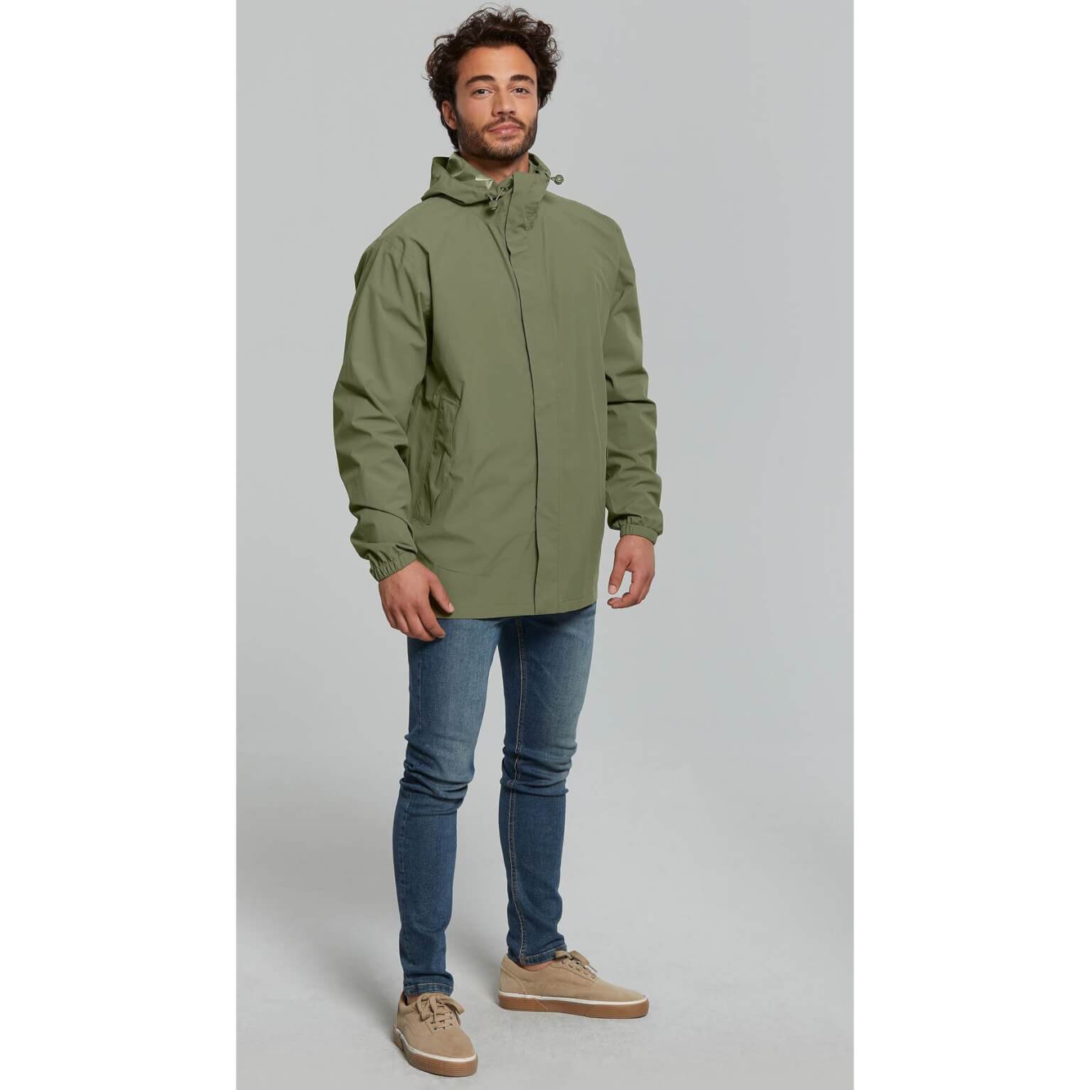 Basil regenjas Hoga unisex Olive Green XS - Image 5