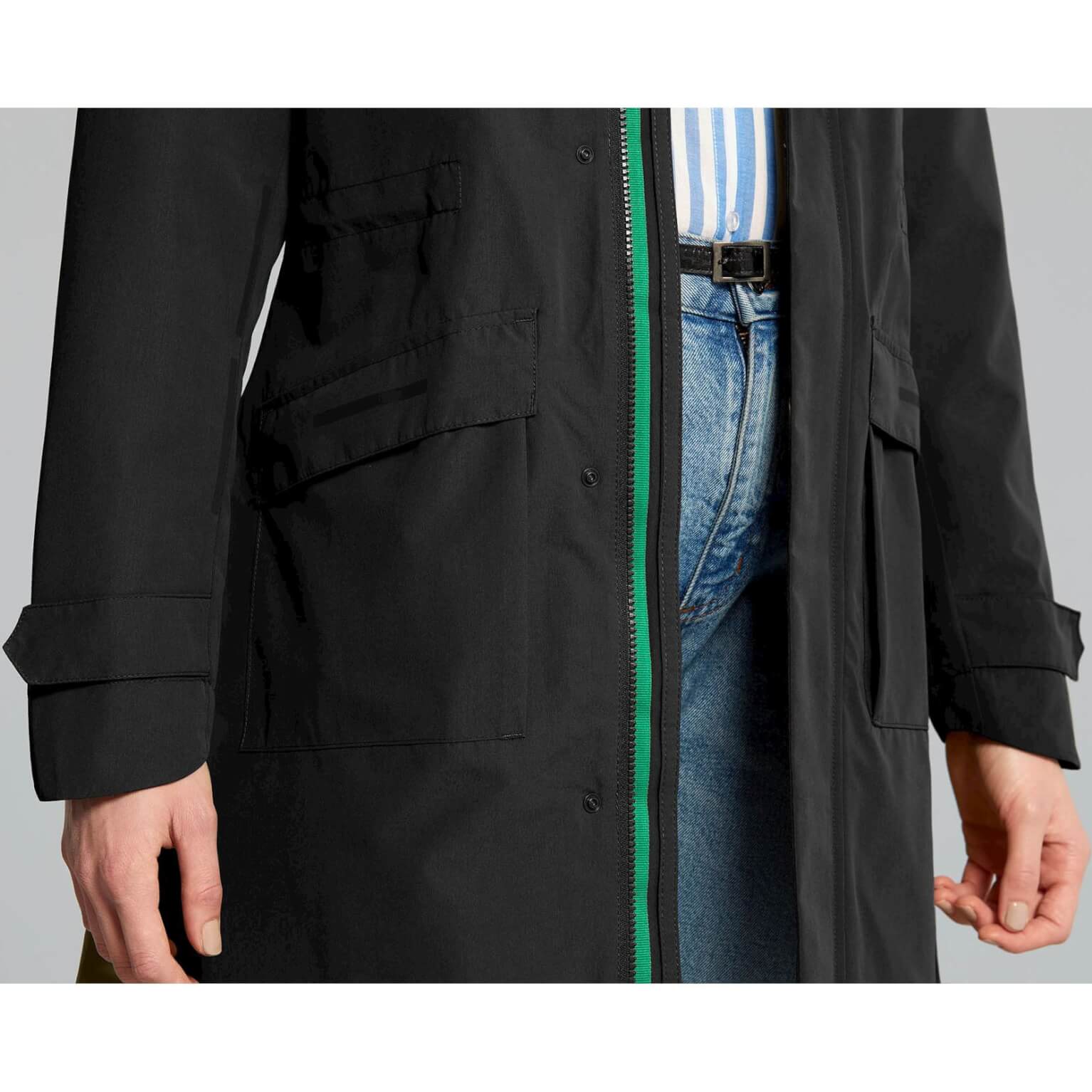 Basil regenparka Mosse dames Jet Black XS - Image 6