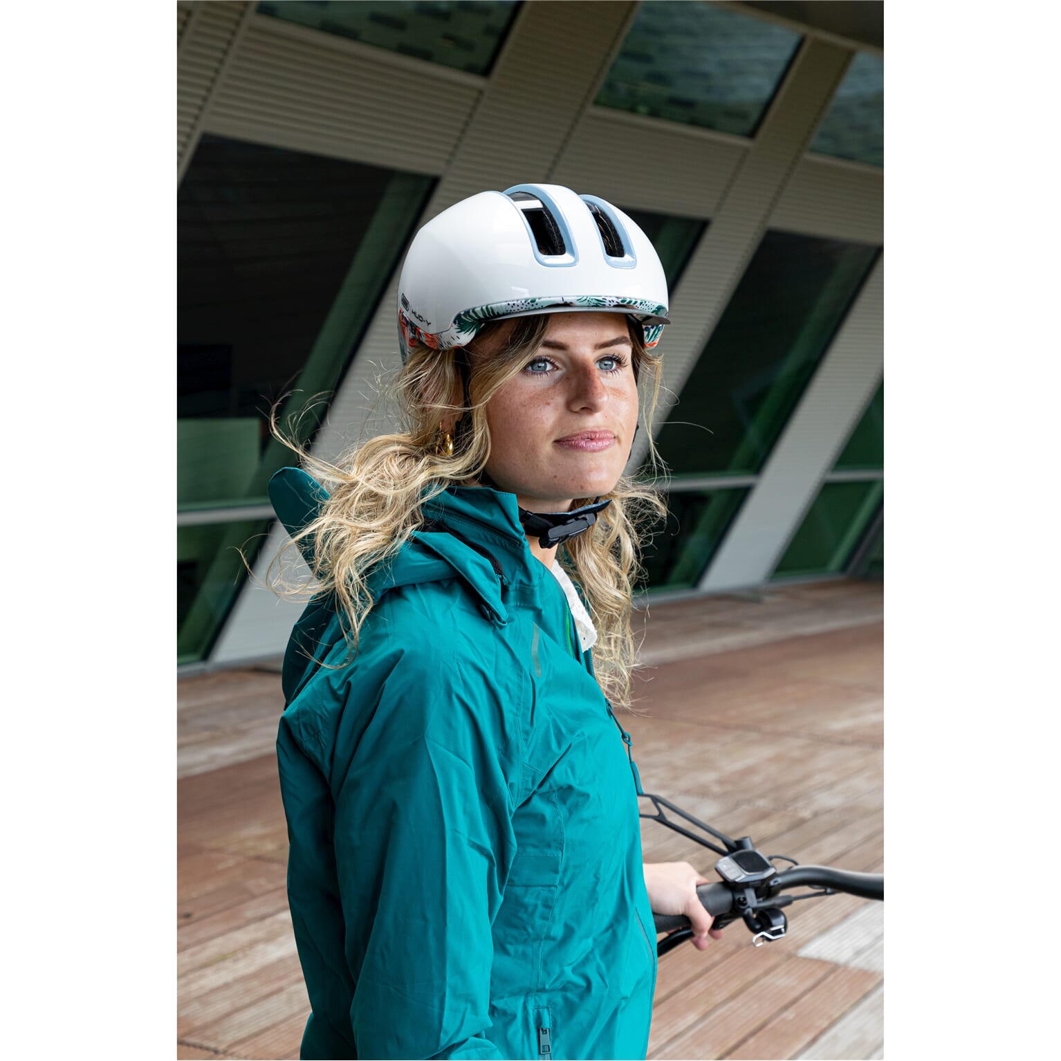 Basil regenjas Skane dames Teal Green XL - Image 8
