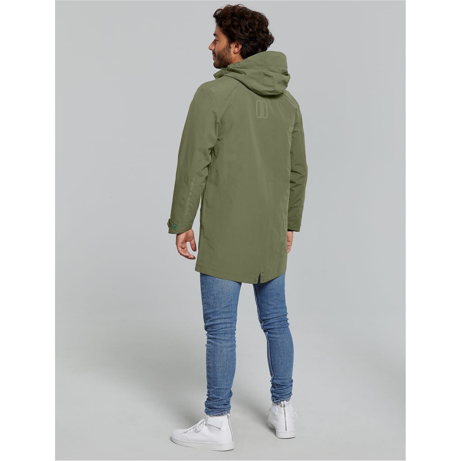 Basil regenparka Mosse heren Olive Green XL - Image 4
