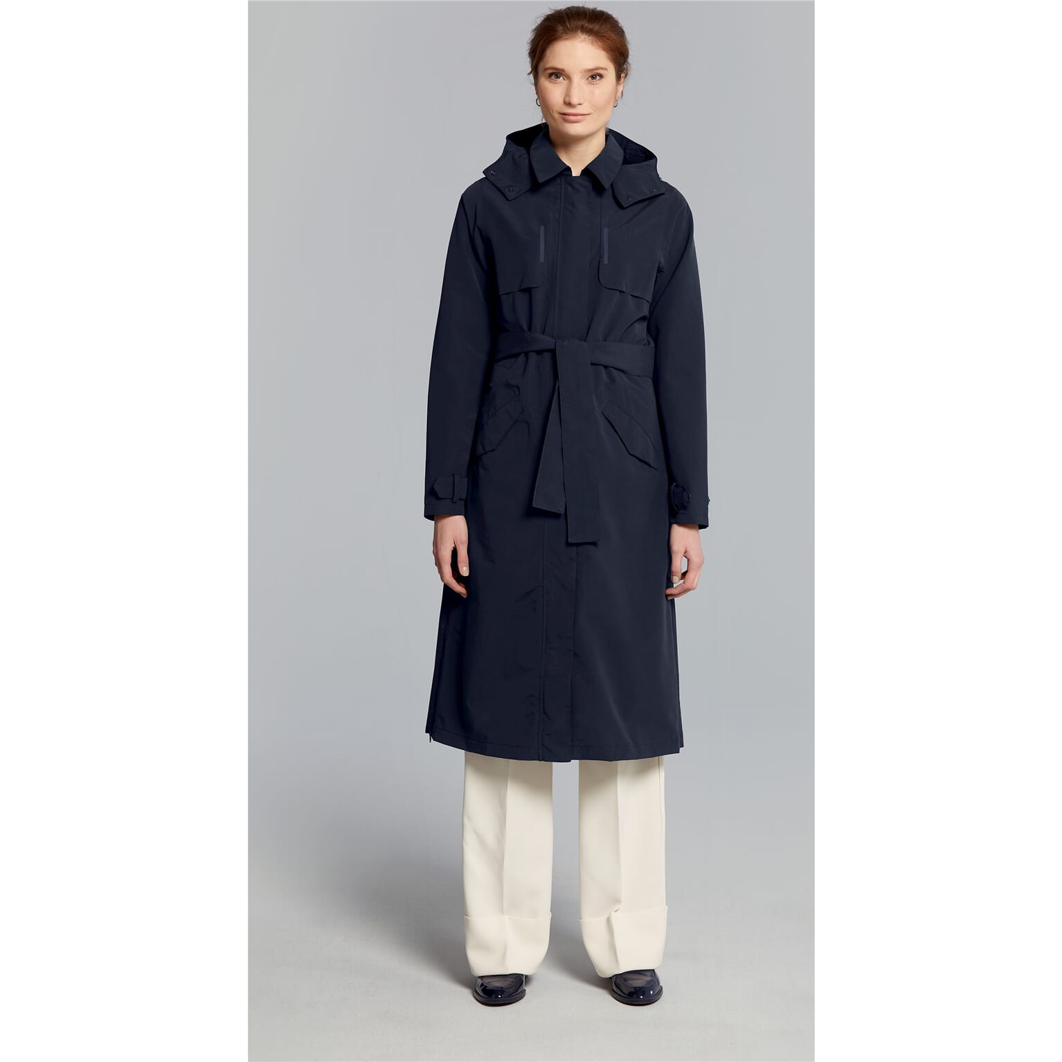 Basil trenchcoat Mosse dames Night Blue M - Image 3