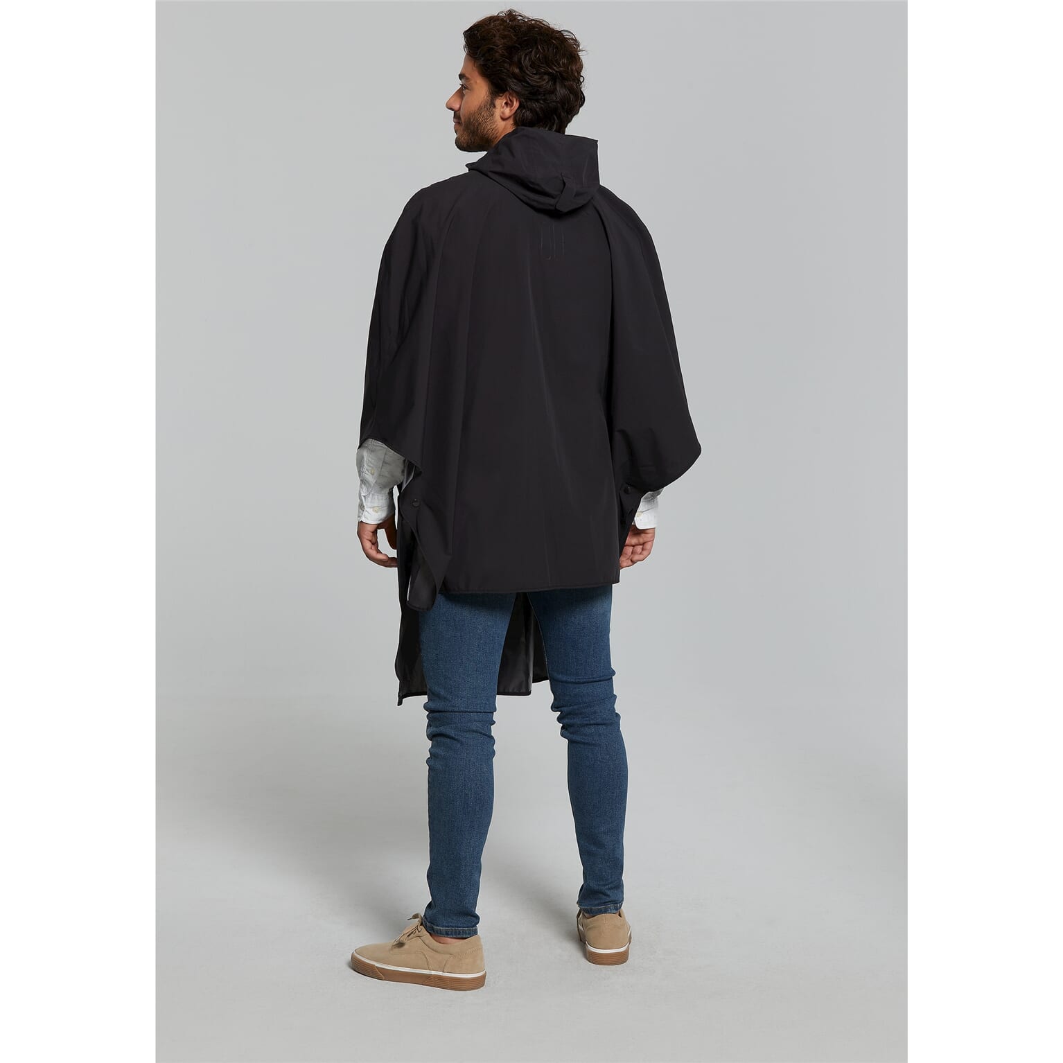 Basil poncho Hoga unisex Jet Black one size - Image 4