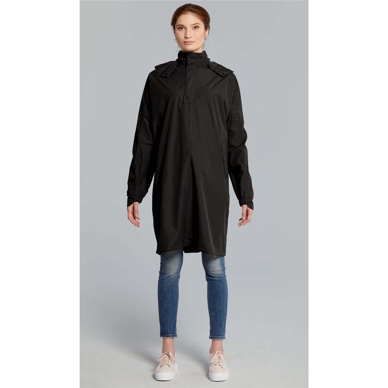 Basil poncho Mosse unisex Jet Black M/L - Image 3