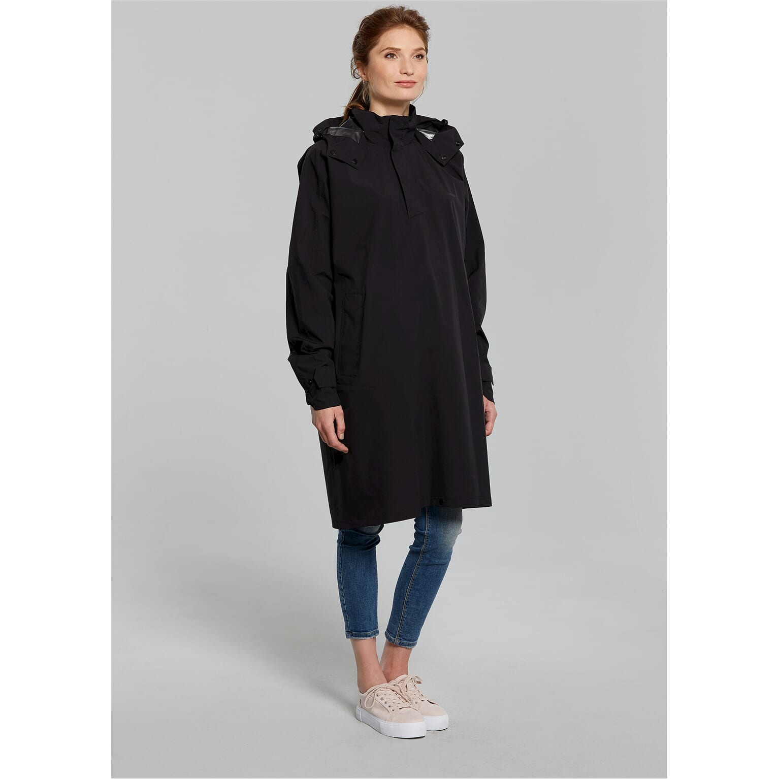 Basil poncho Mosse unisex Jet Black M/L - Image 5