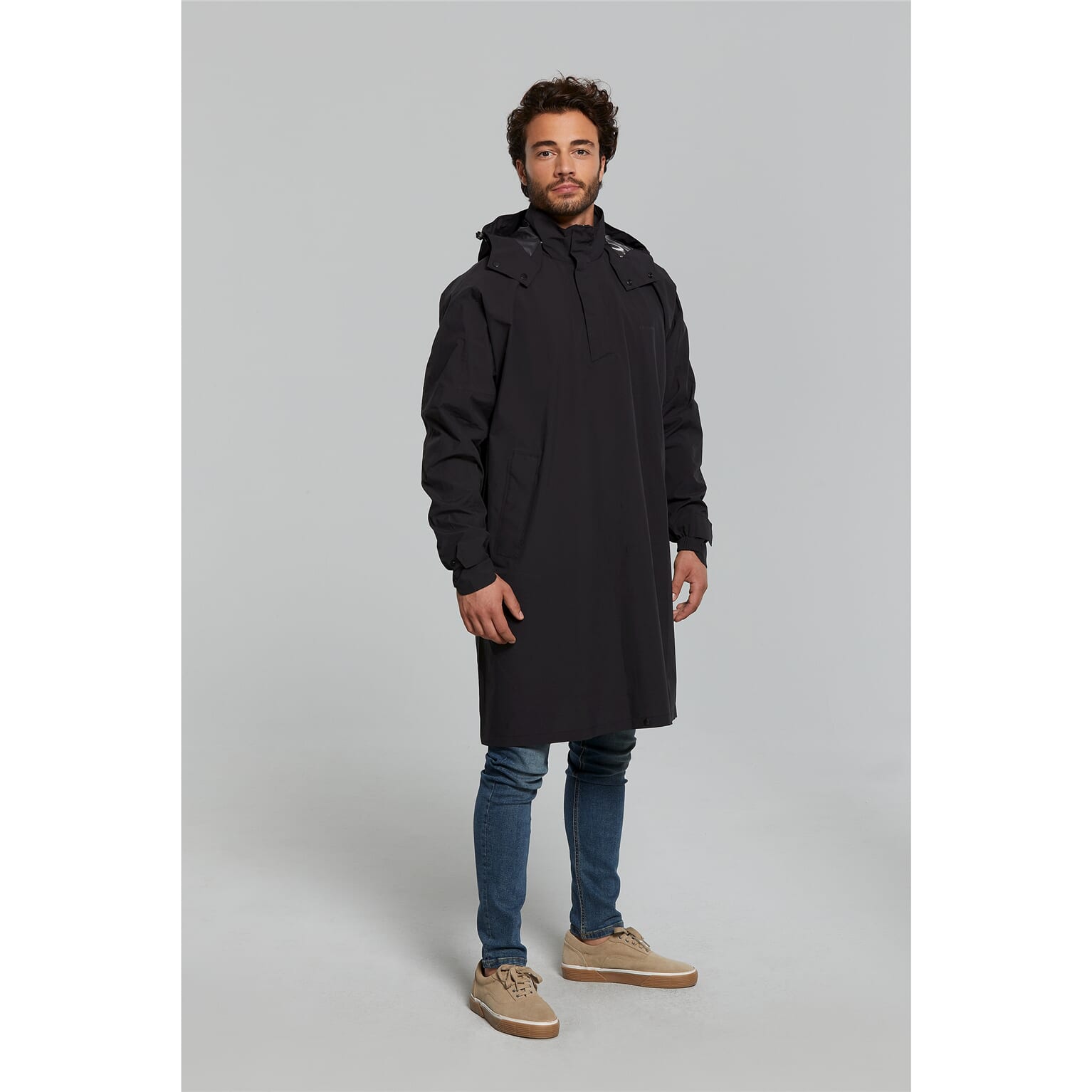 Basil poncho Mosse unisex Jet Black M/L - Image 6