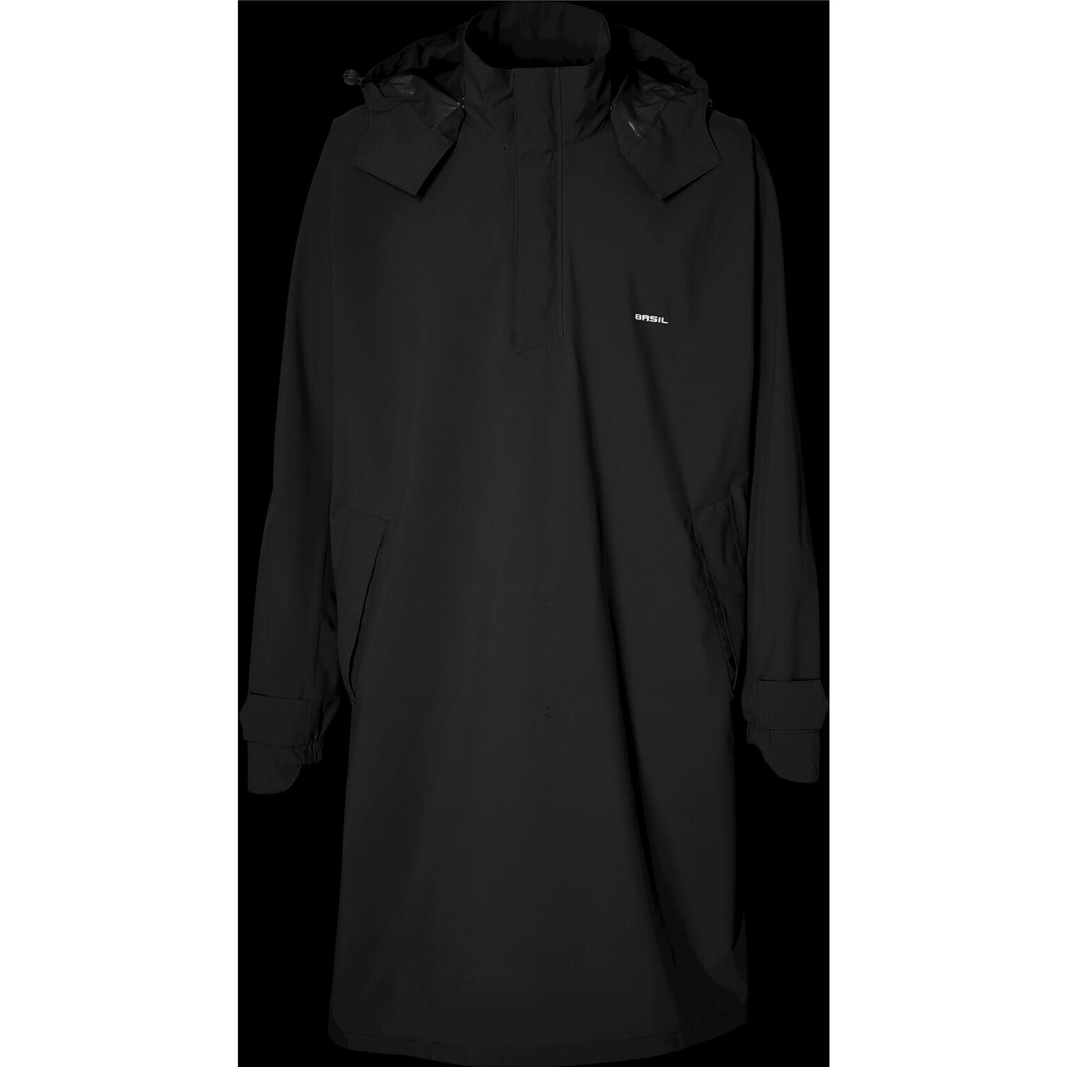 Basil poncho Mosse unisex Jet Black M/L - Image 9