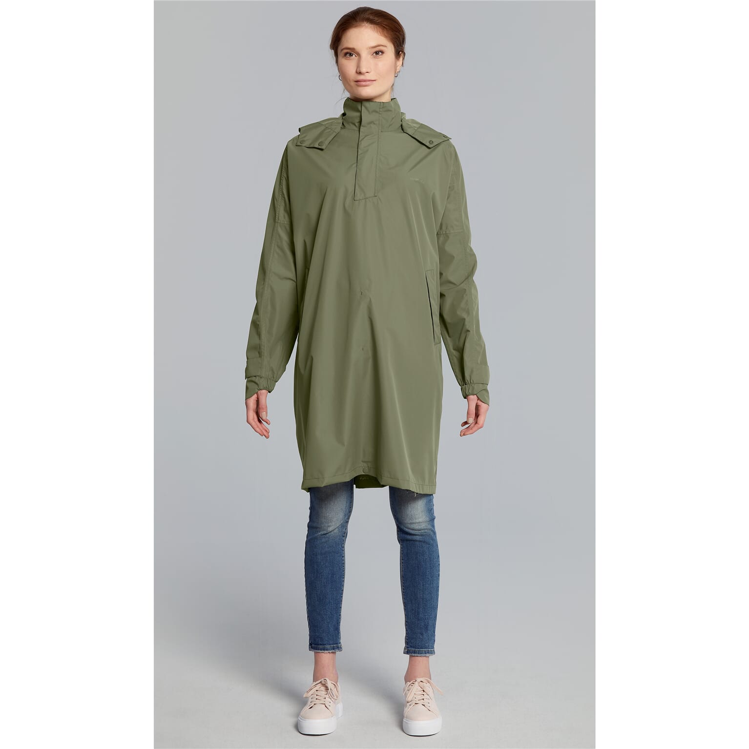 Basil poncho Mosse unisex Olive Green XL/XXL - Image 3