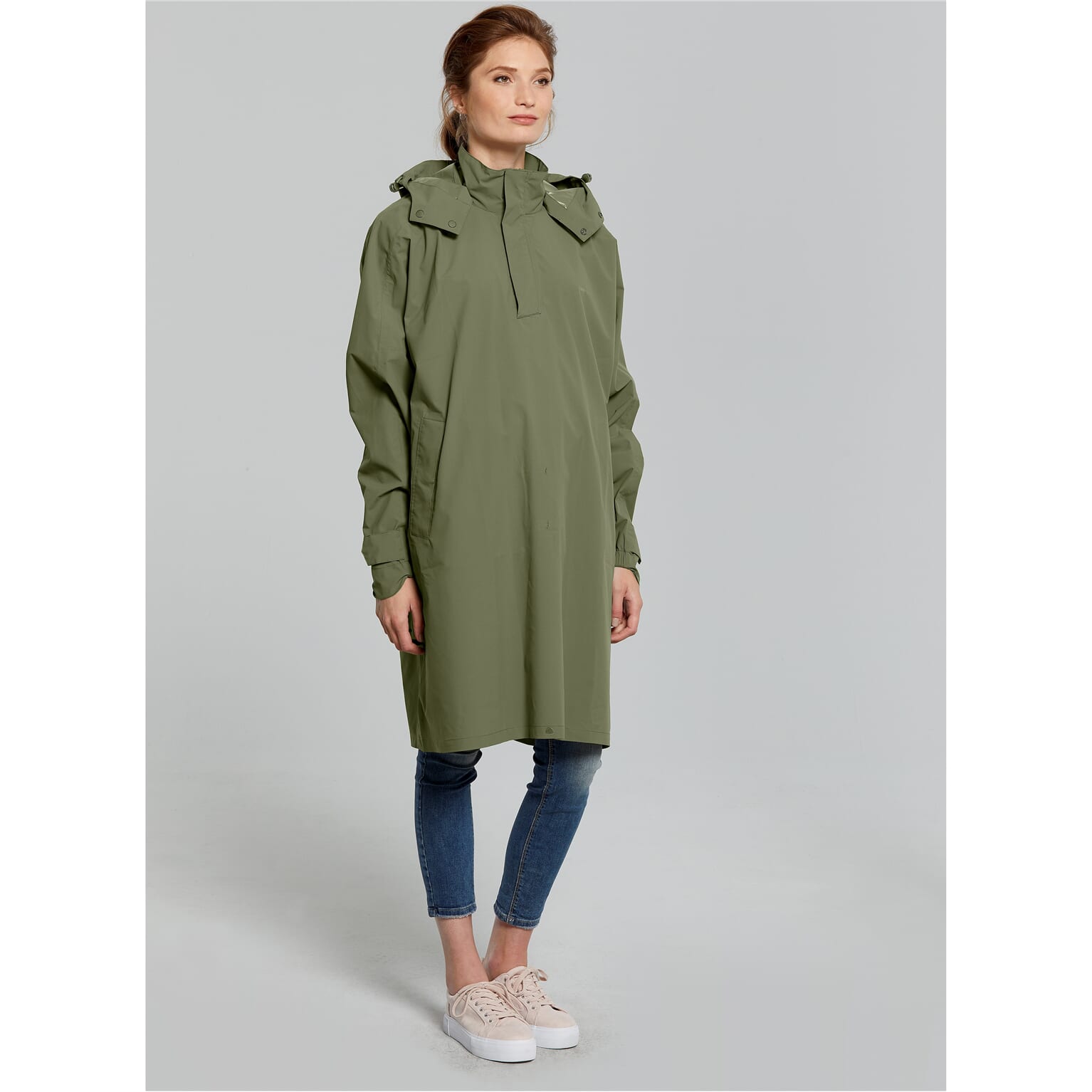 Basil poncho Mosse unisex Olive Green XL/XXL - Image 5