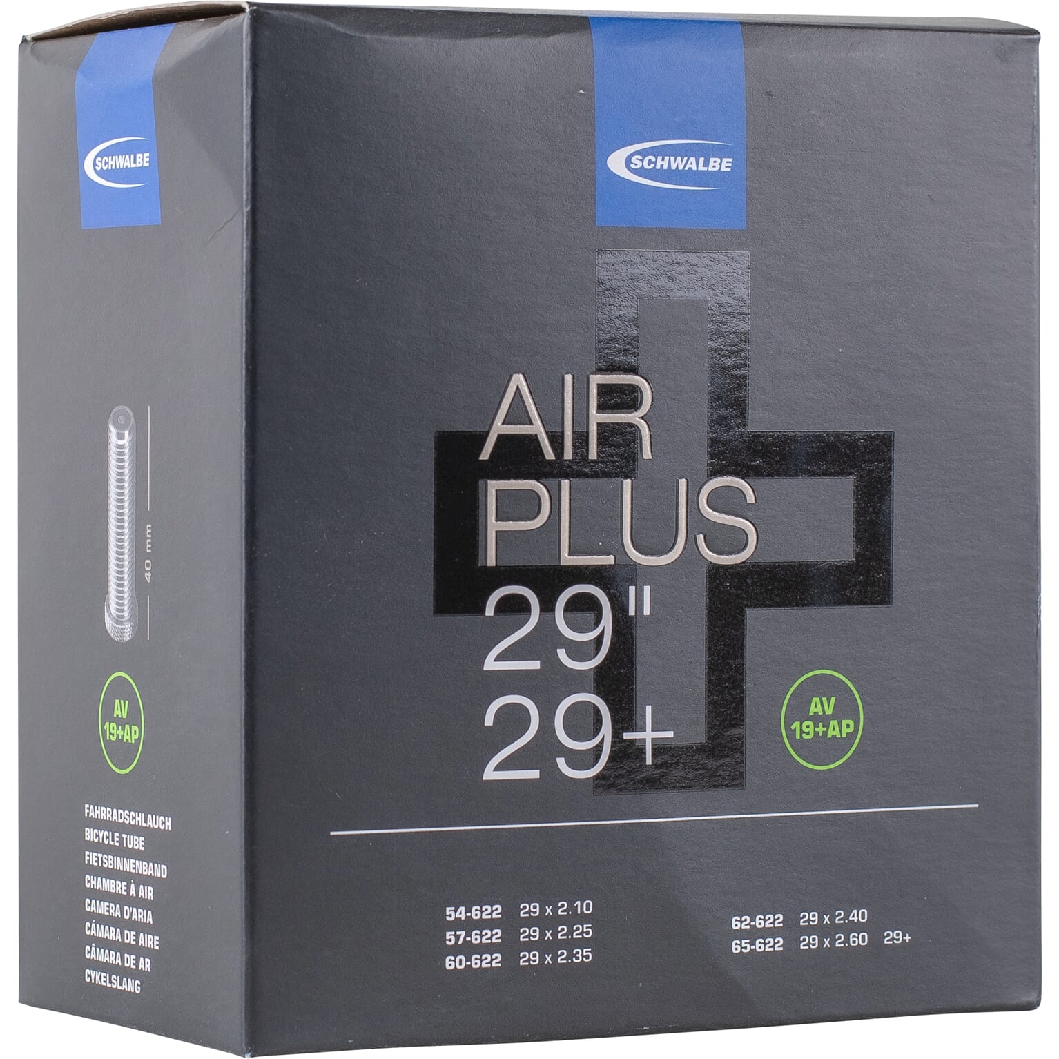 Schwalbe binnenband AV19+AP Air Plus 29 x 2.10 - 2.60 av 40mm