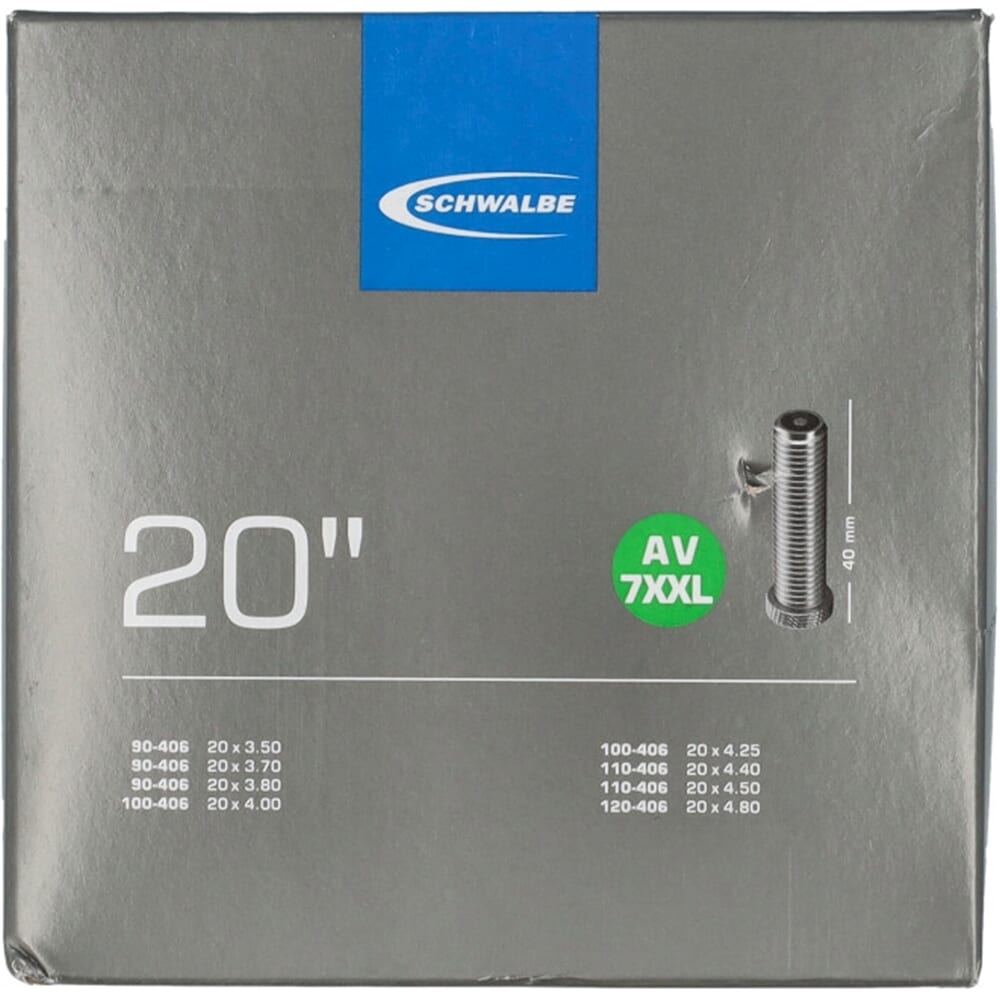 Schwalbe binnenband AV7XXL Fatbike 20 x 3.50 - 4.80 av 40mm