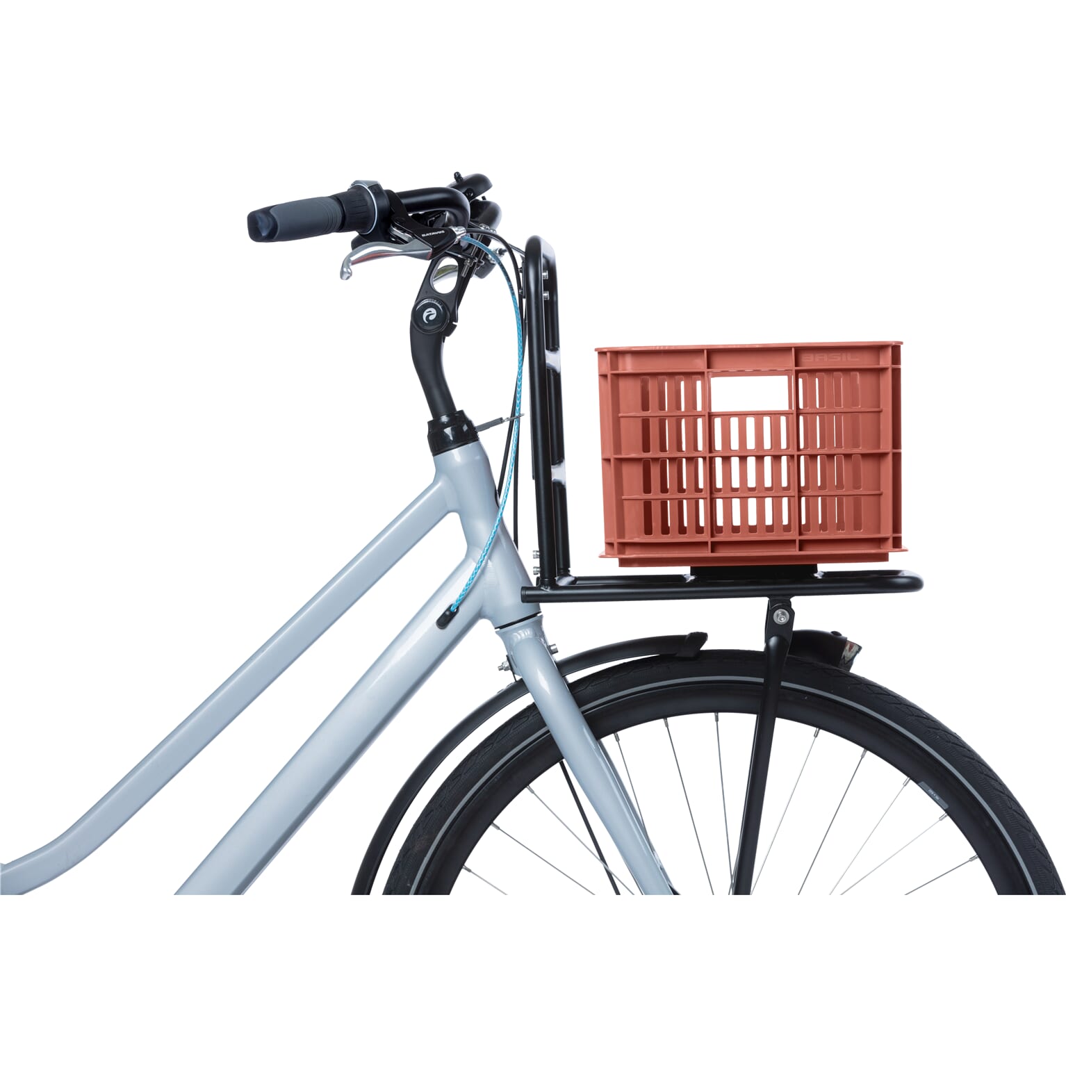 Basil fietskrat S terra red 17.5L recycled - Image 4