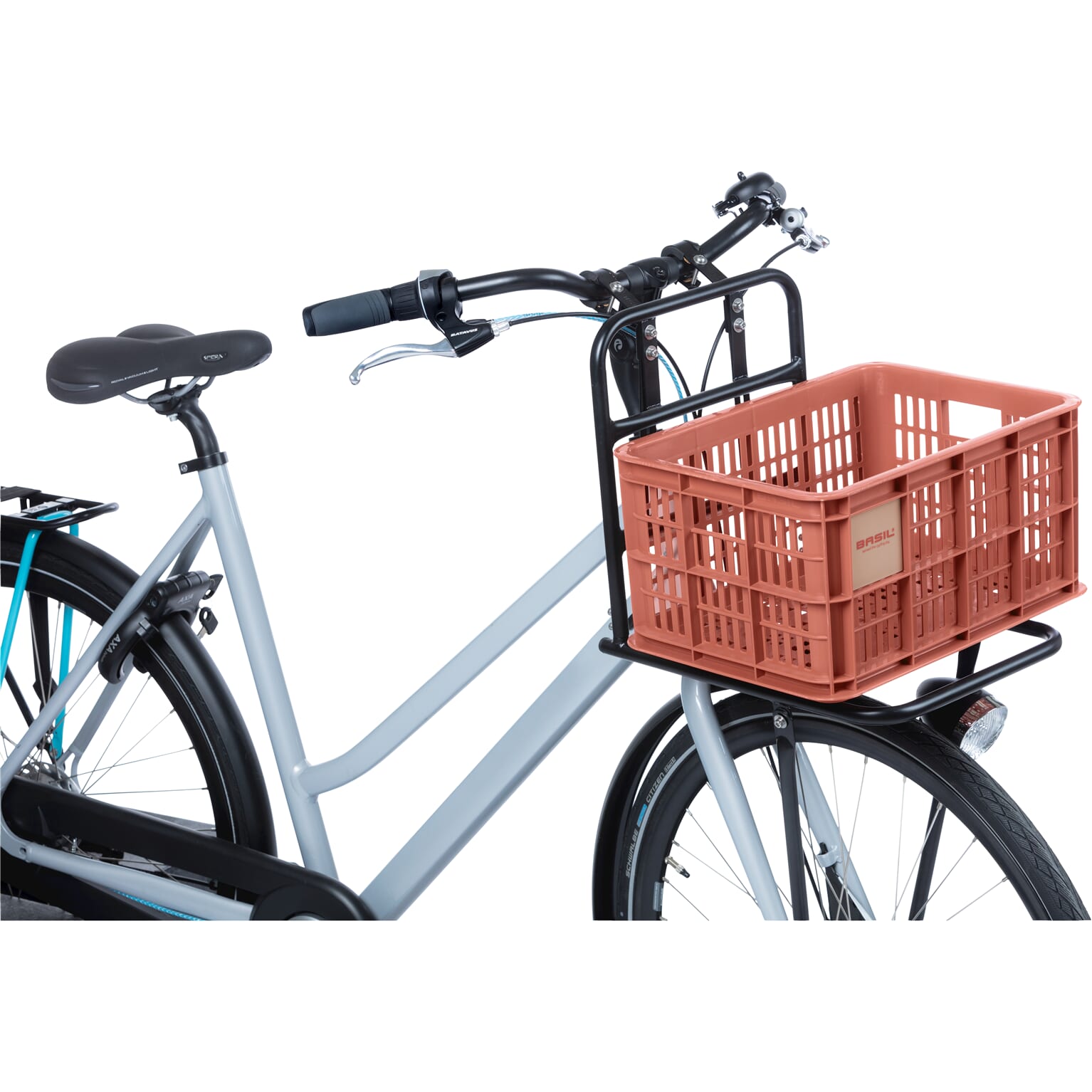 Basil fietskrat S terra red 17.5L recycled - Image 5