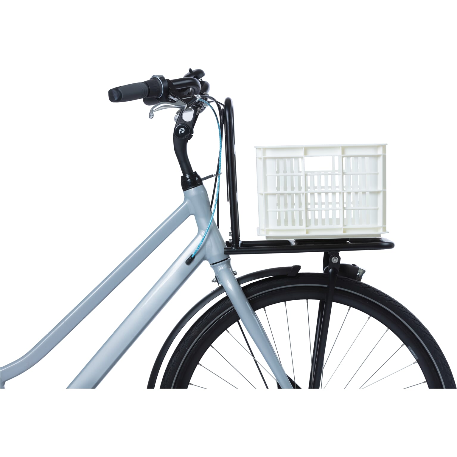 Basil fietskrat S bright white 17.5L recycled - Image 4