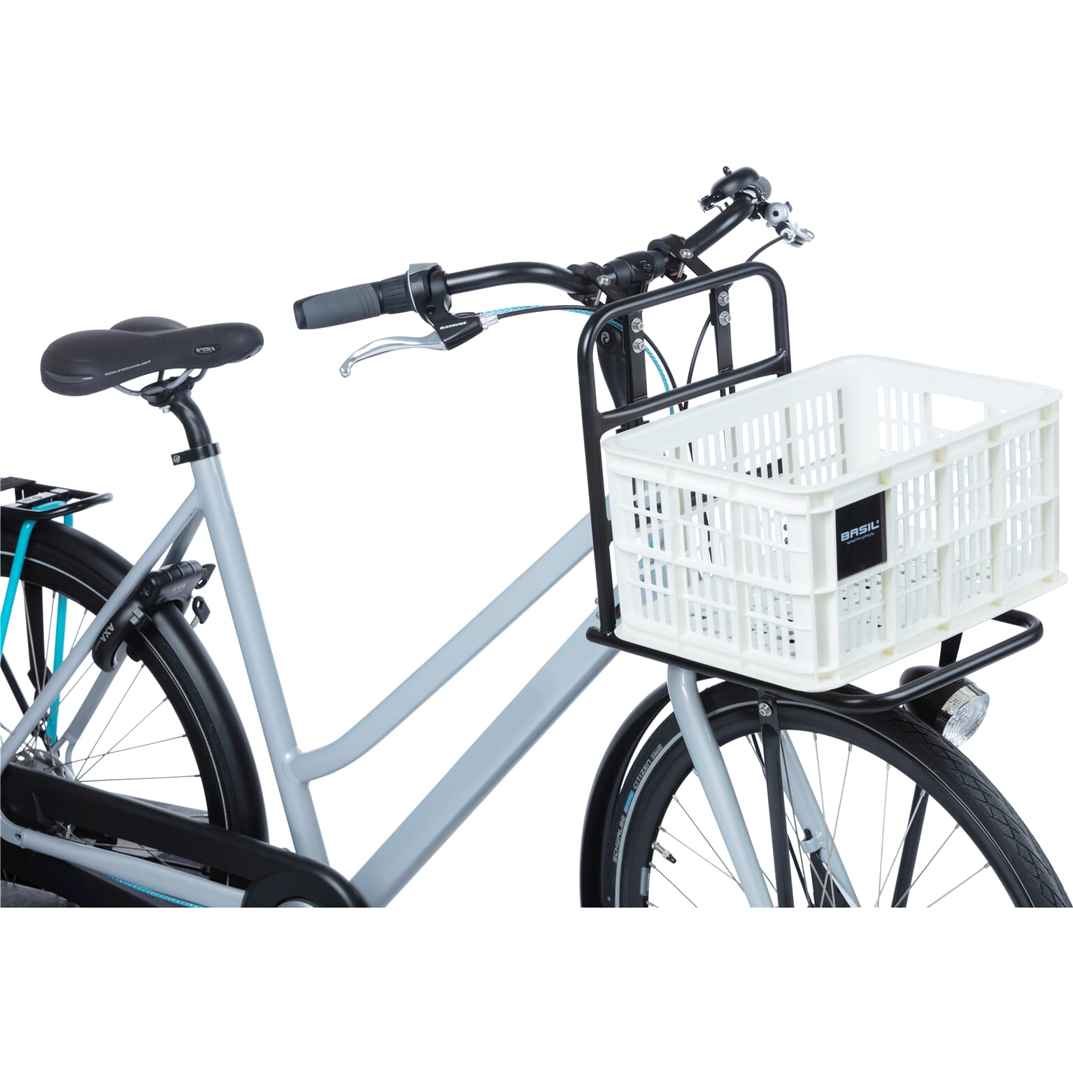 Basil fietskrat S bright white 17.5L recycled - Image 5