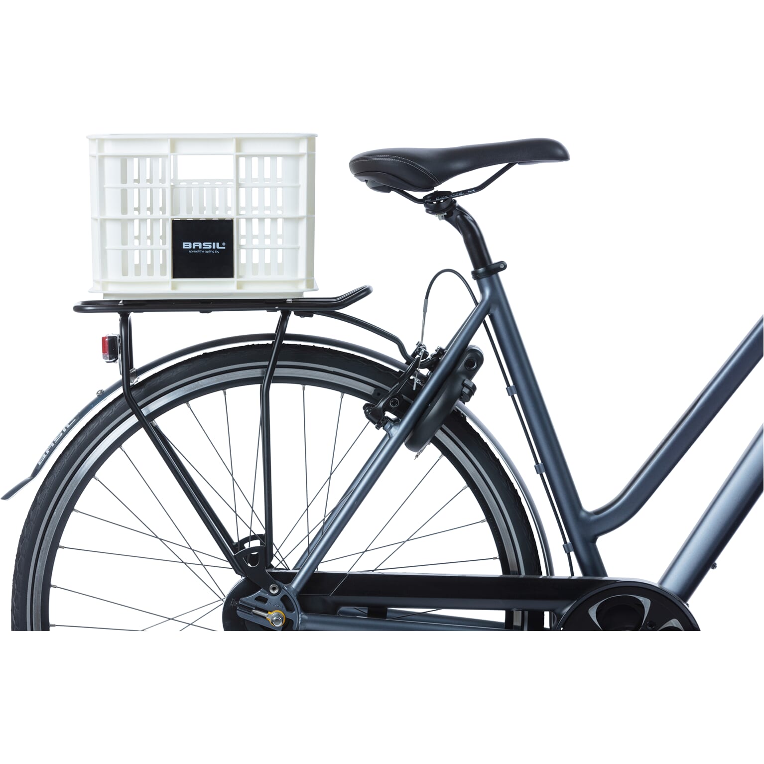 Basil fietskrat S bright white 17.5L recycled - Image 6