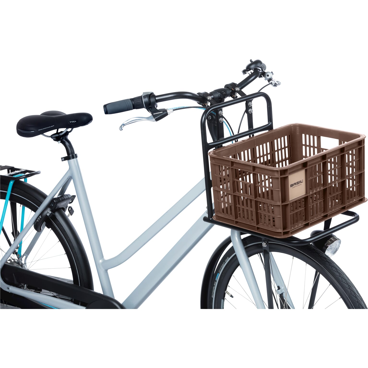 Basil fietskrat S brown 17.5L recycled - Image 5