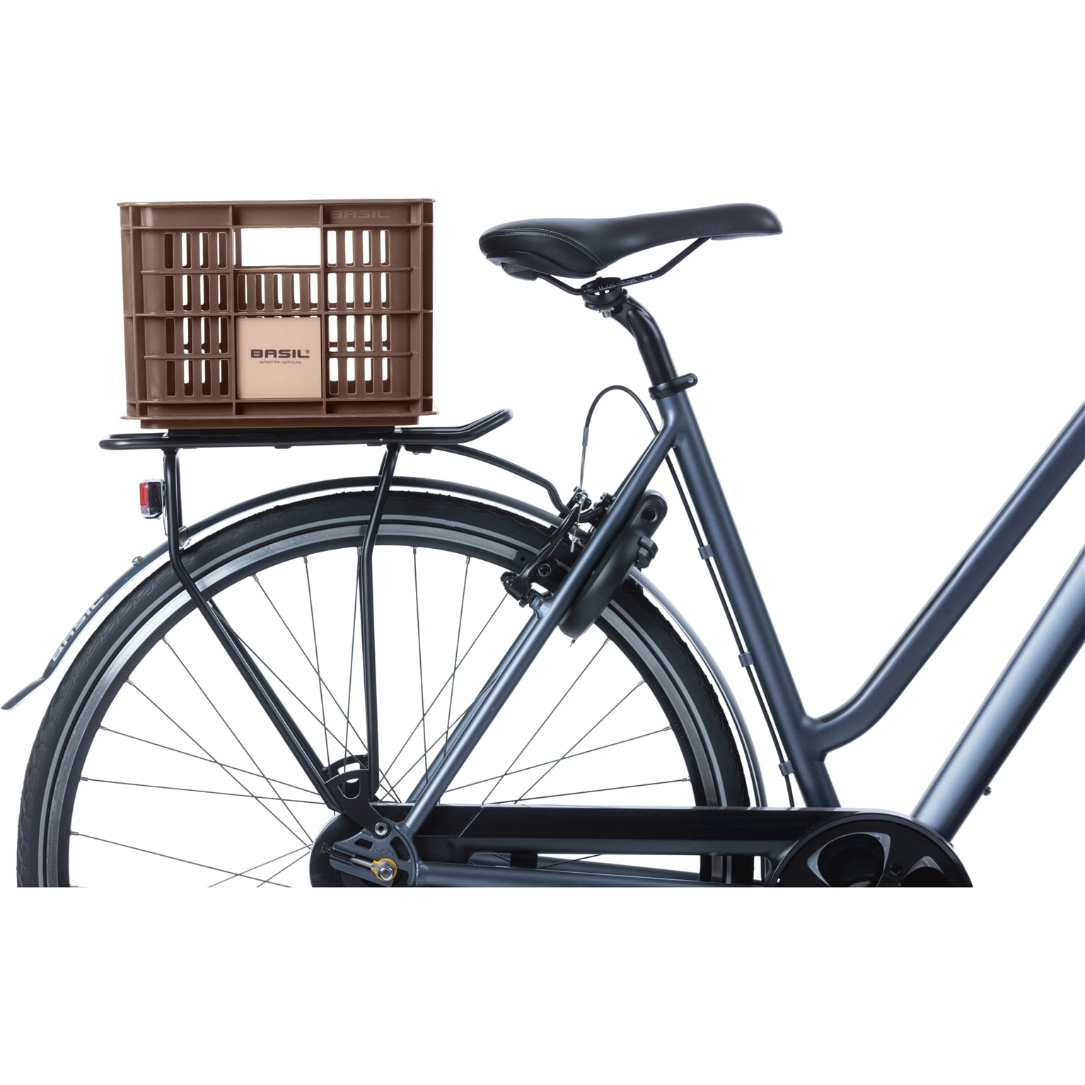 Basil fietskrat S brown 17.5L recycled - Image 6