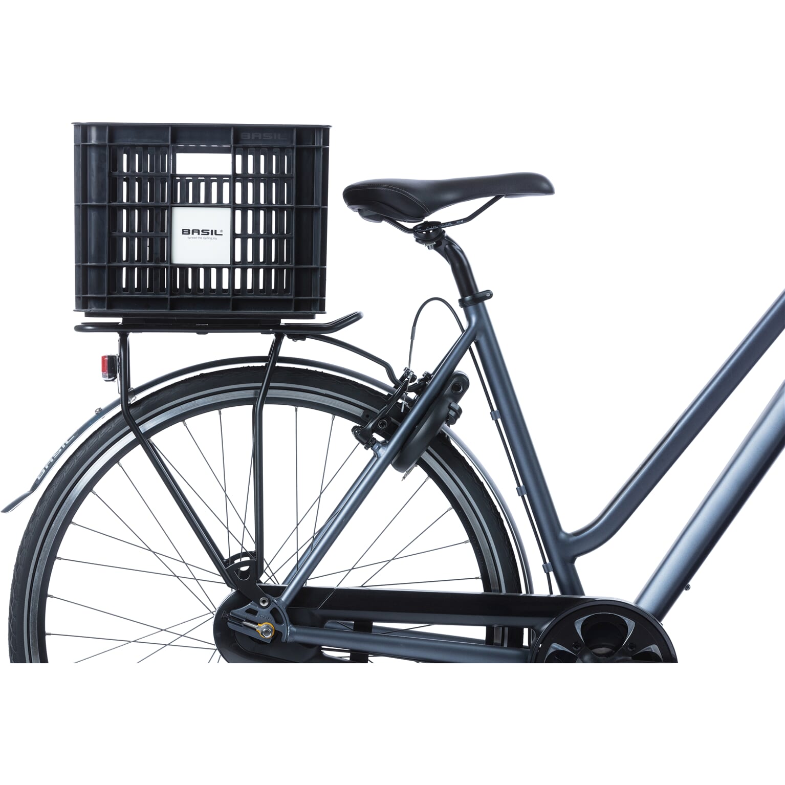 Basil fietskrat M black 29.5L recycled - Image 6