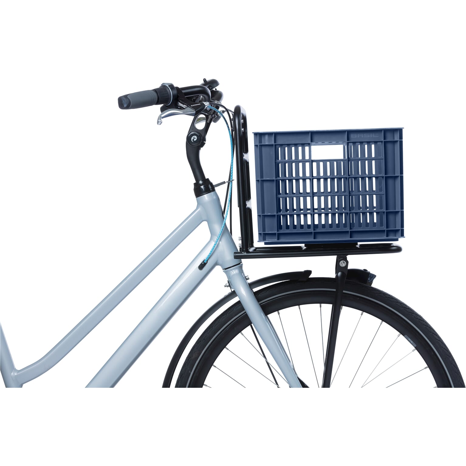 Basil fietskrat M bluestone 29.5L recycled - Image 4
