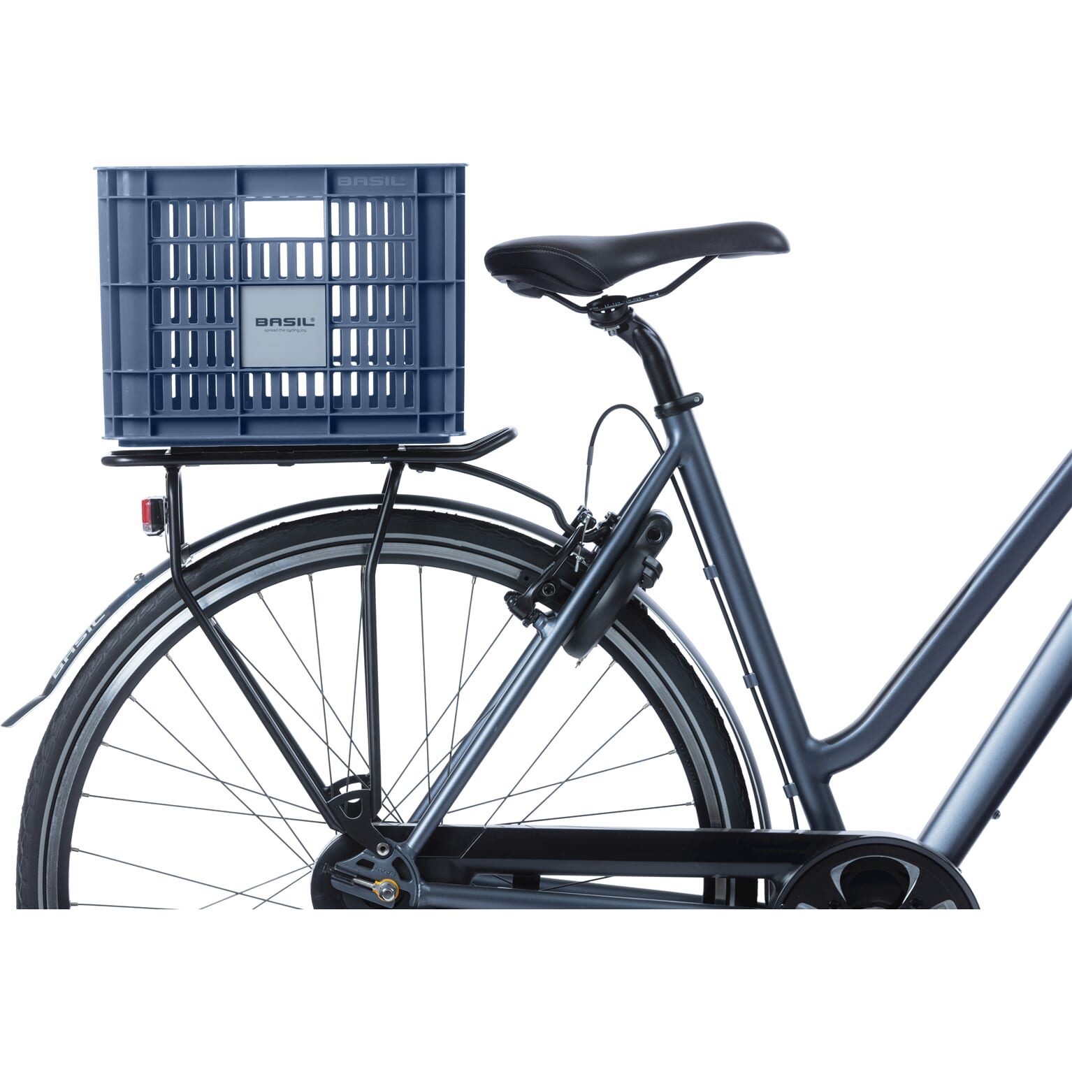 Basil fietskrat M bluestone 29.5L recycled - Image 6