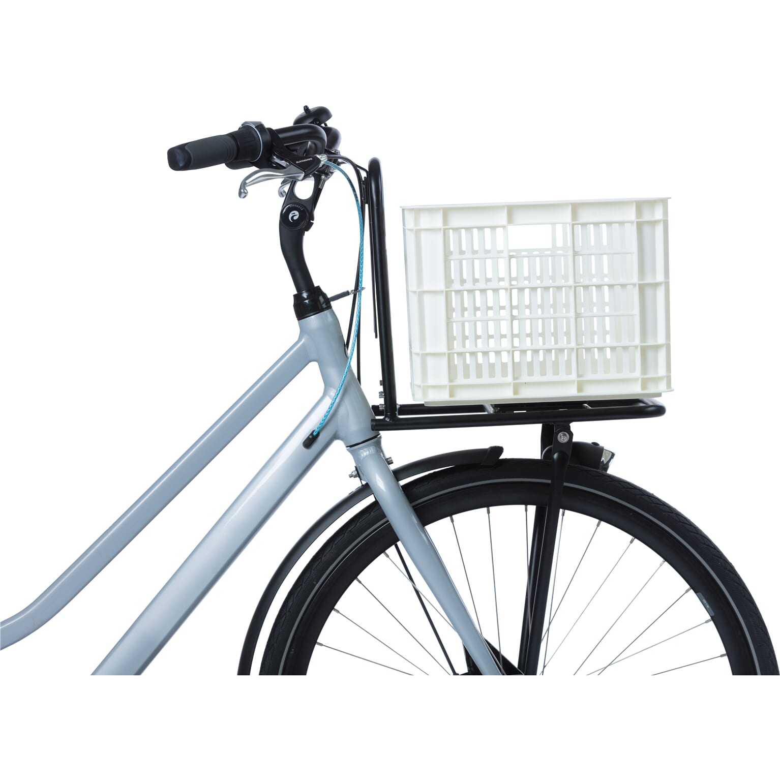 Basil fietskrat M bright white 29.5L recycled - Image 4