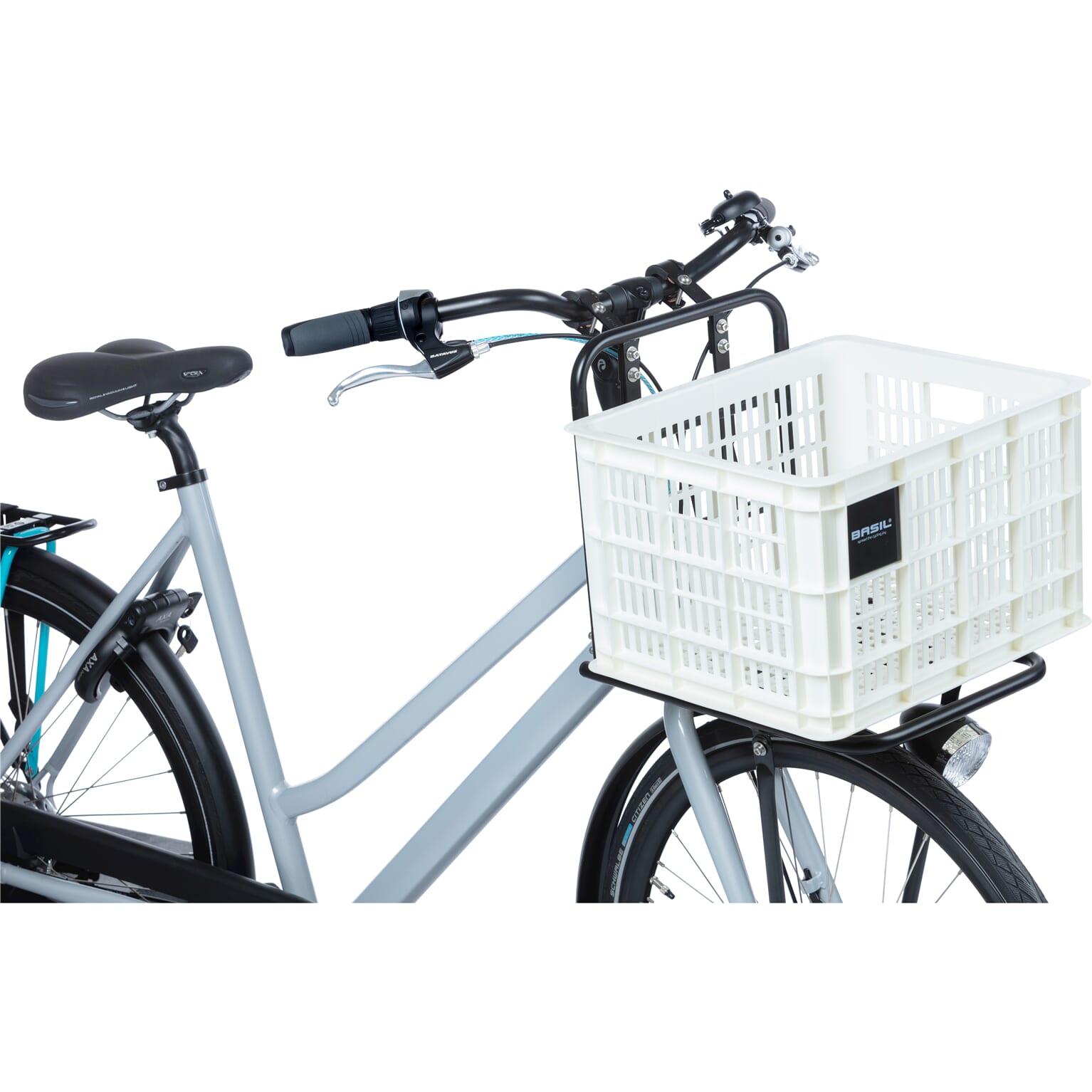 Basil fietskrat M bright white 29.5L recycled - Image 5