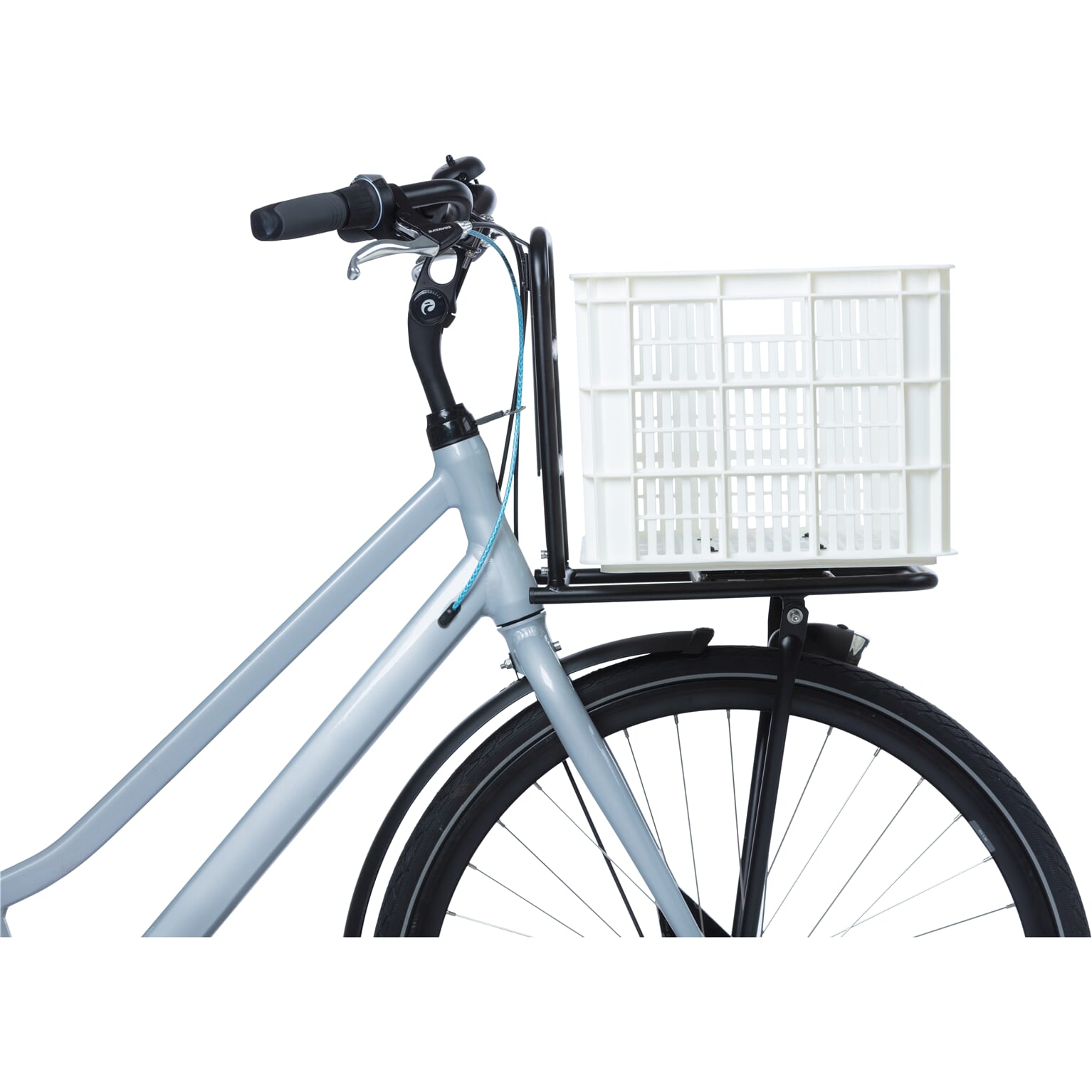 Basil fietskrat L bright white 40L recycled - Image 4