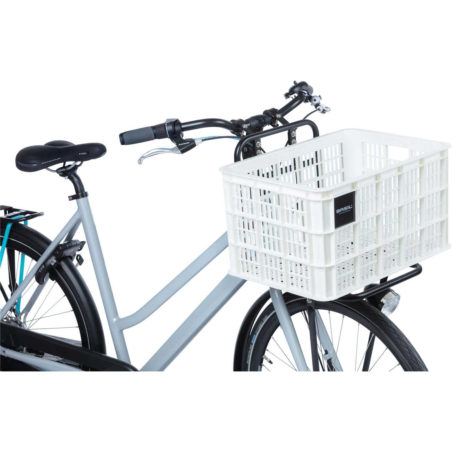 Basil fietskrat L bright white 40L recycled - Image 5