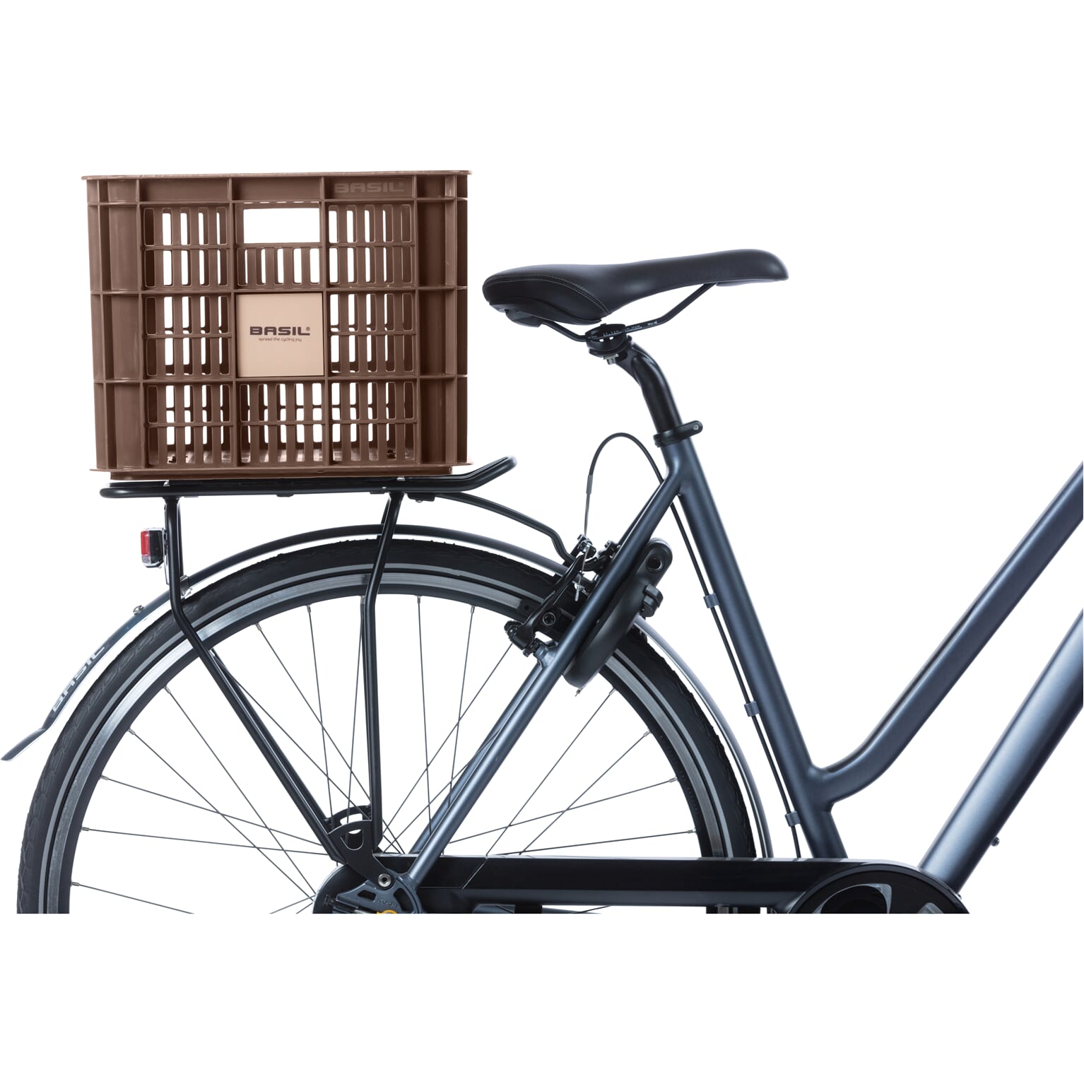 Basil fietskrat L brown 40L recycled - Image 6