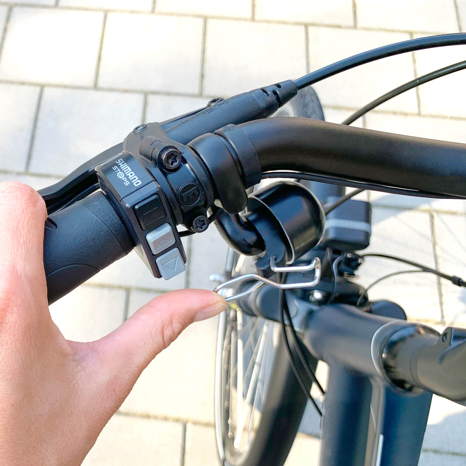 Widek bel Paperclip E-bike met speciale beugel zwart - Image 2
