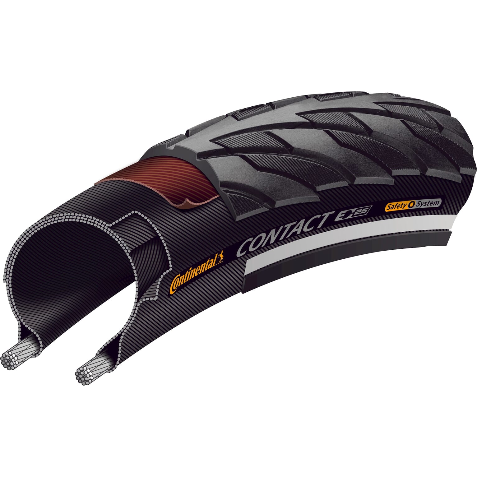 Continental buitenband Contact 28 x 1.75 zw refl - Image 2