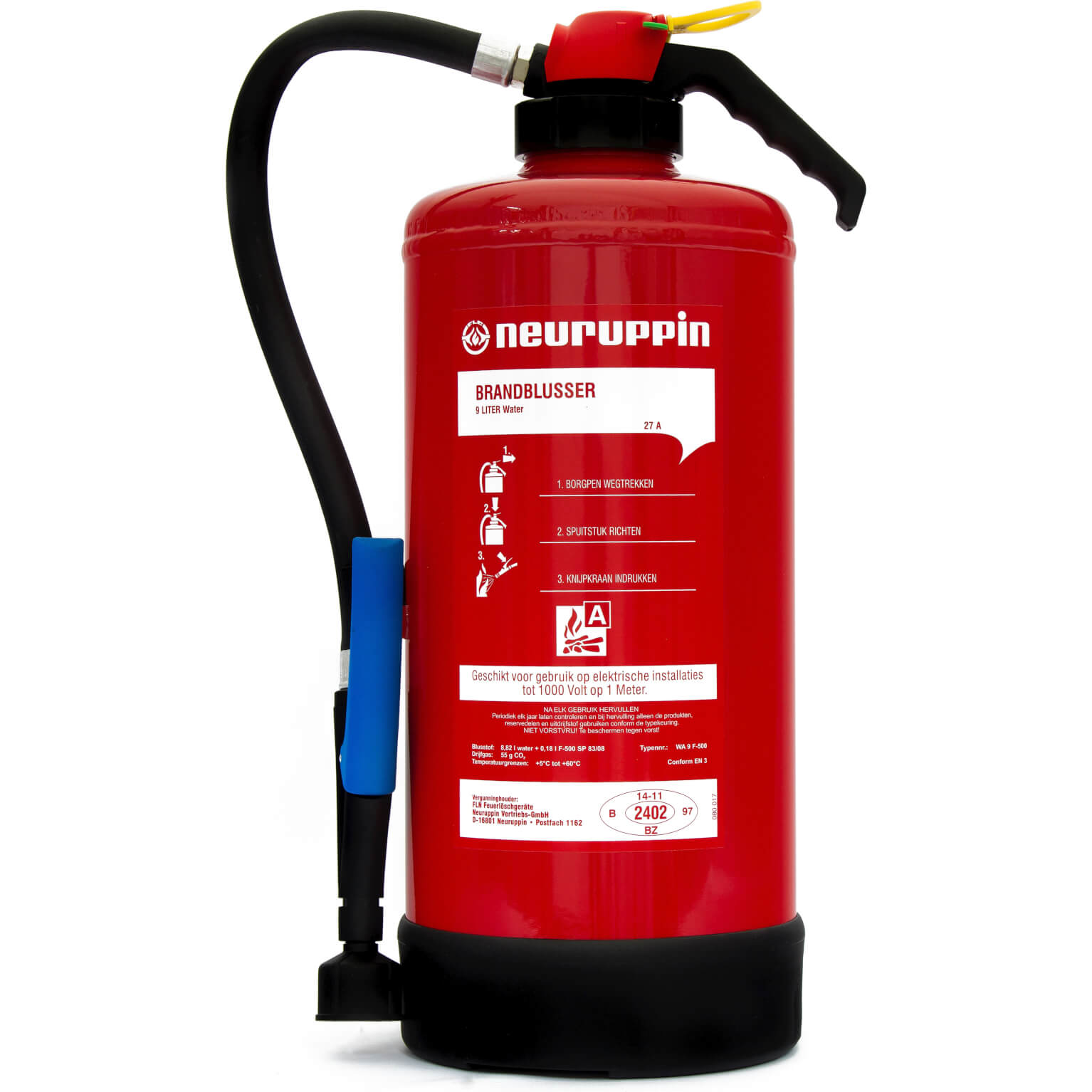 Brandblusser Li-ion brand WA9F-500 9 liter