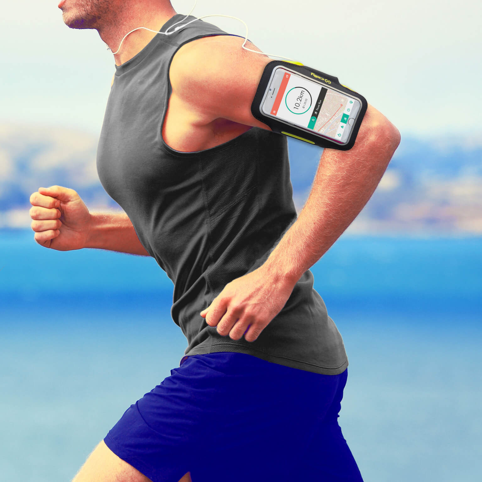 Celly armband XXL geel - Image 4