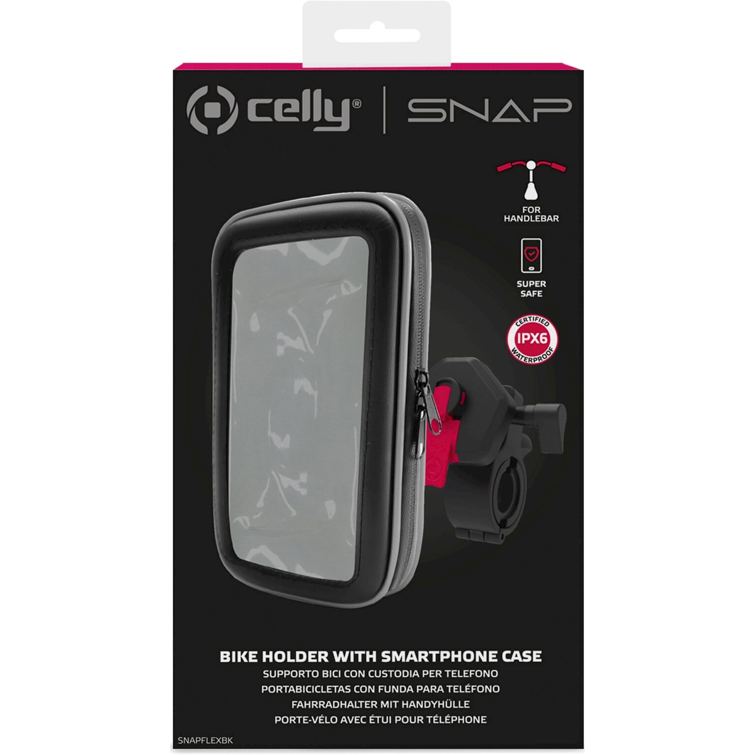 Celly Snap telefoonhouder uni incl. telefoonhoes XXXL - Image 2