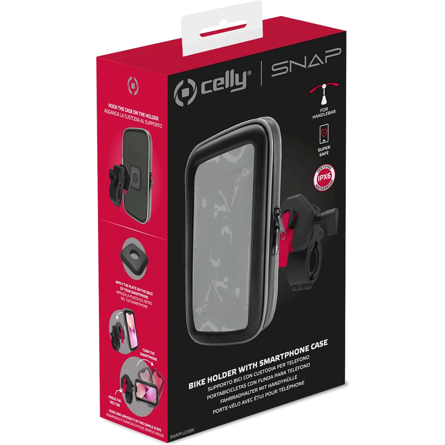 Celly Snap telefoonhouder uni incl. telefoonhoes XXXL - Image 3