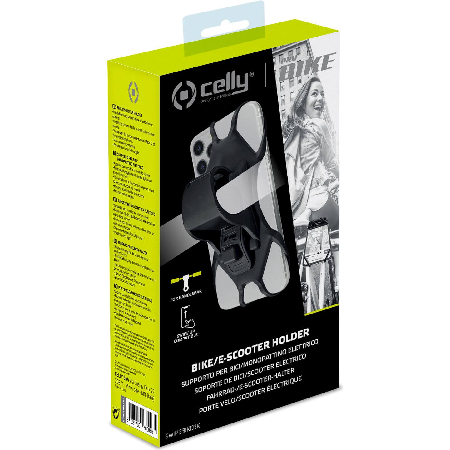 Celly telefoonhouder Swipe zwart - Image 2