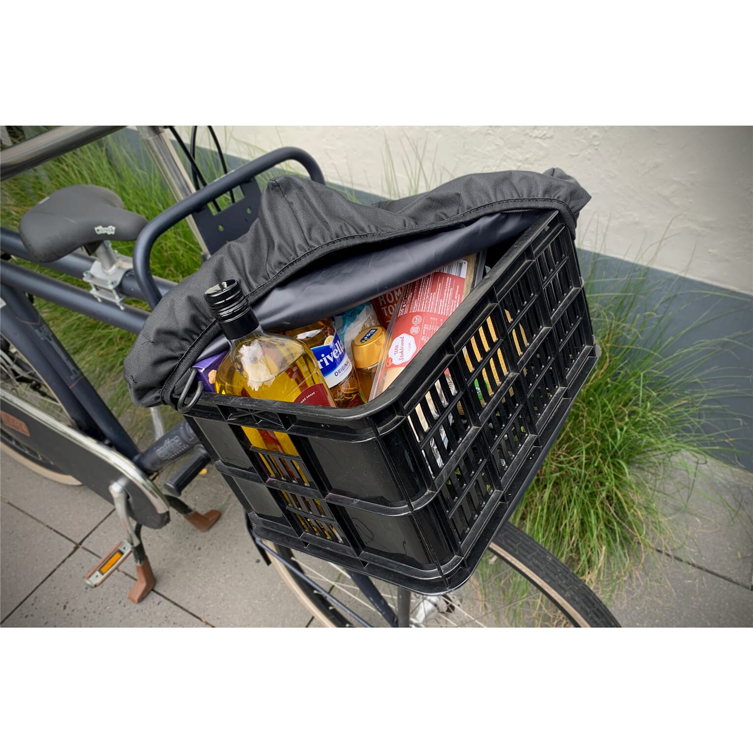 DS Covers fietskrathoes M 35x45 cm zwart - Image 3