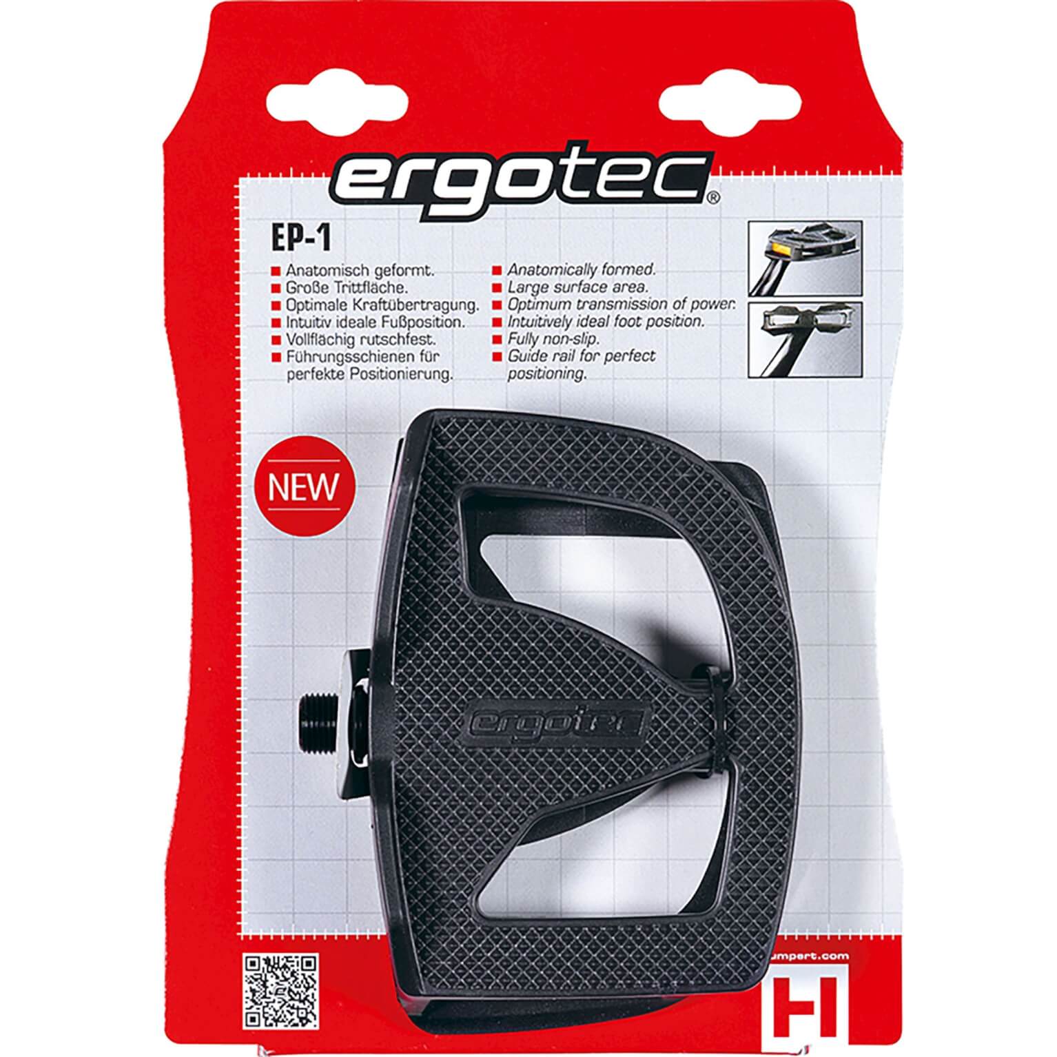 Ergotec pedalen EP1 zwart - Image 2