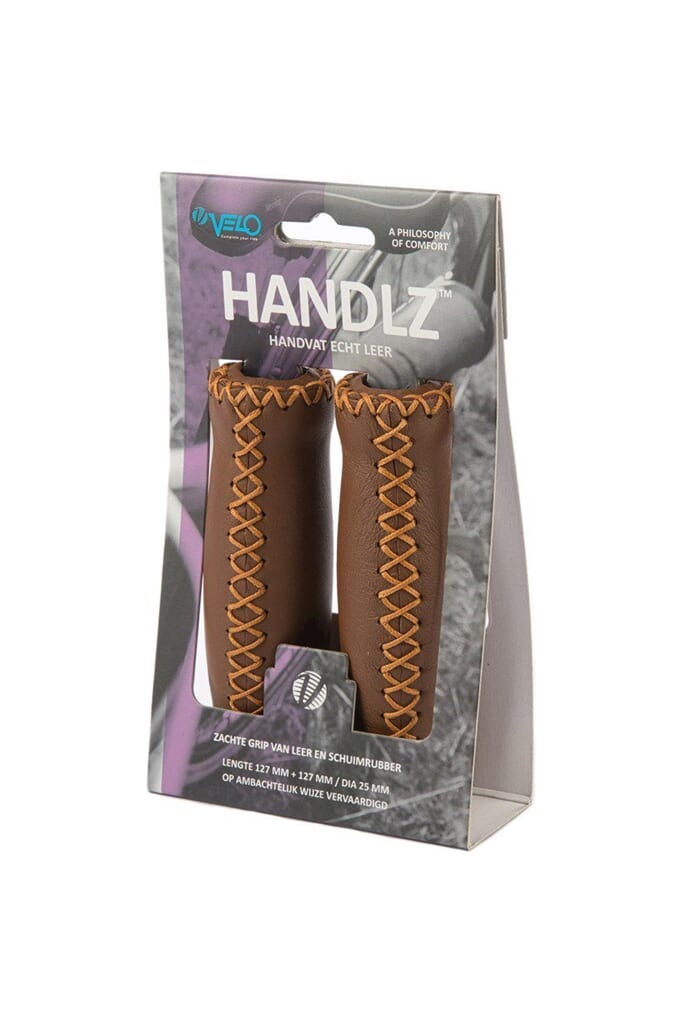 Velo handvatten leer 127mm donker bruin - Image 2