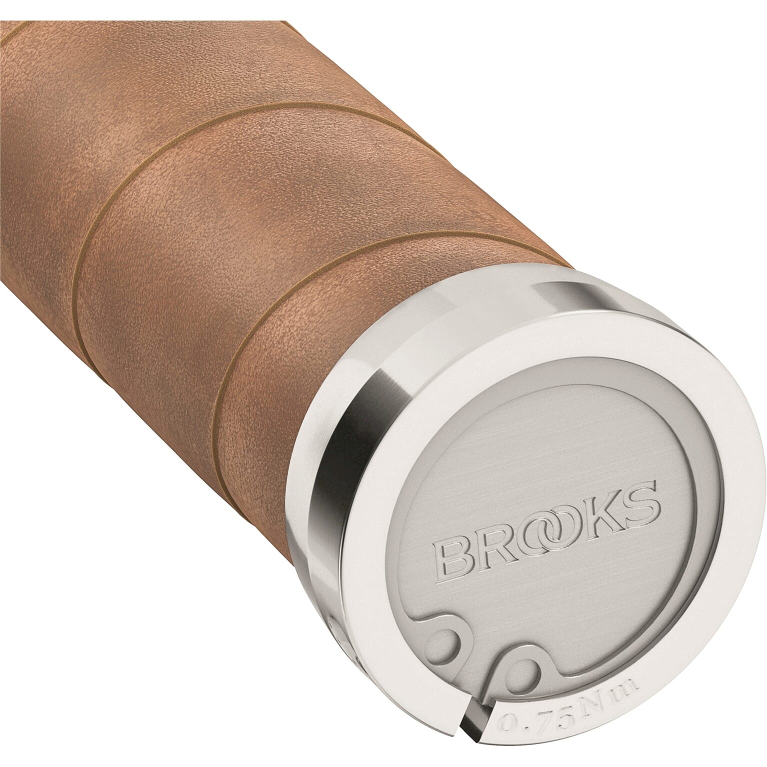 Brooks handvatten Slender Leather grips 100/130mm aged - Image 2