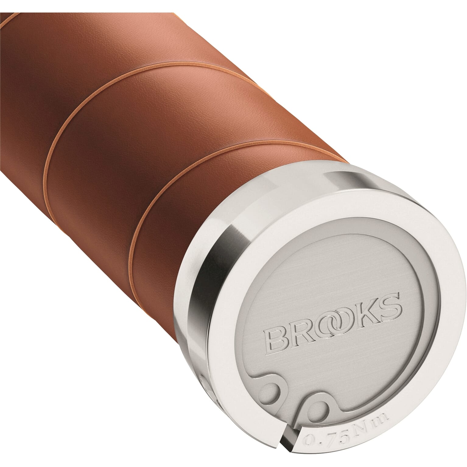 Brooks handvatten Slender Leather grips 100/130mm honey - Image 2