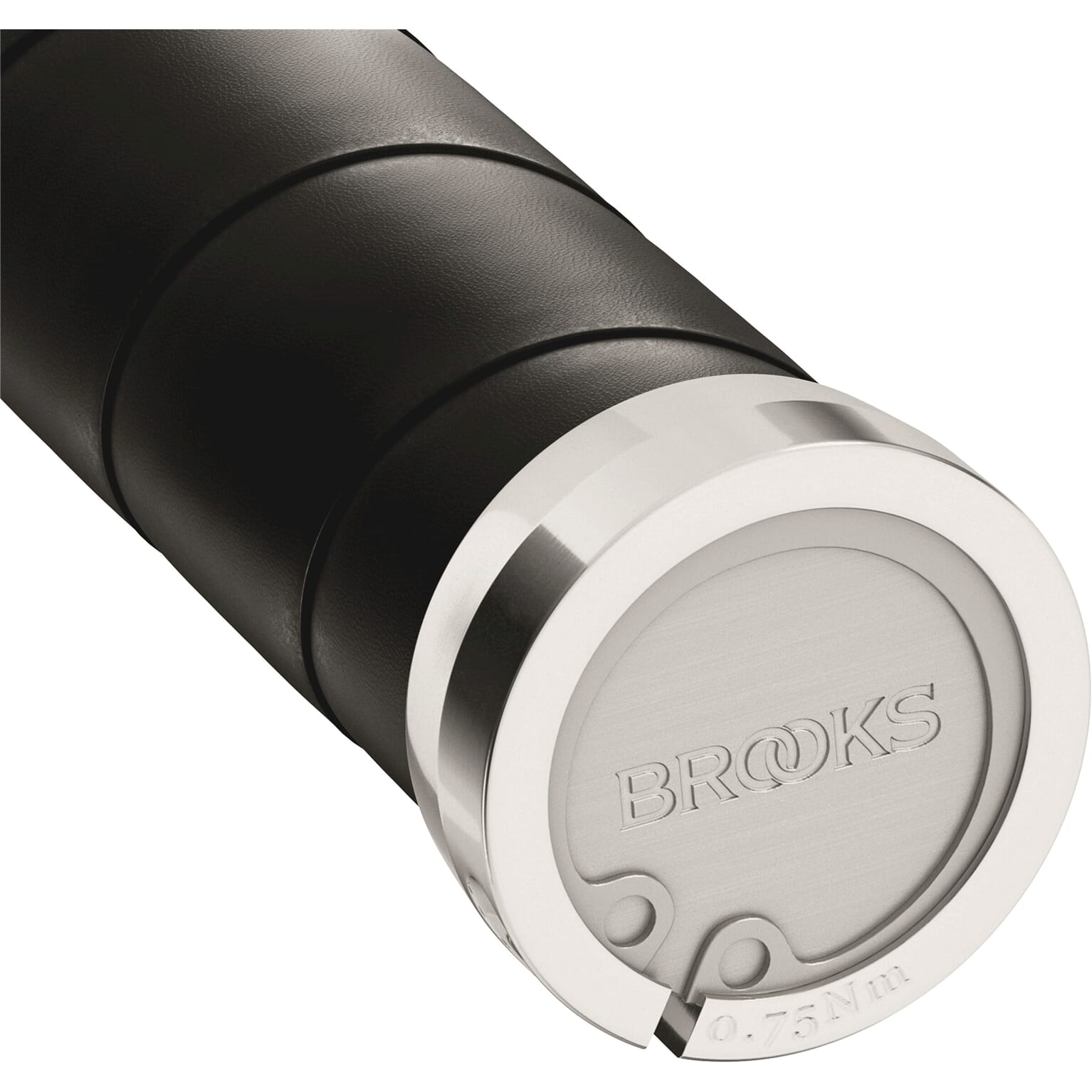 Brooks handvatten Slender Leather grips 100/130mm black - Image 2