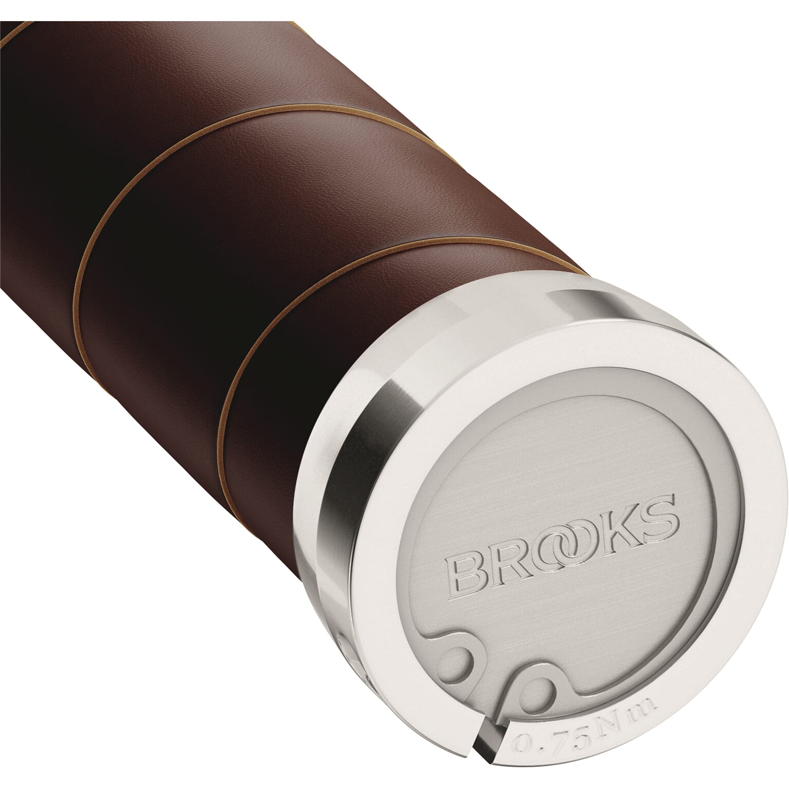 Brooks handvatten Slender Leather grips 100mm a brown - Image 2