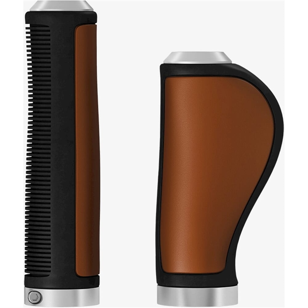 Brooks handvatten Ergonomic Leather grip 100/130mm honey