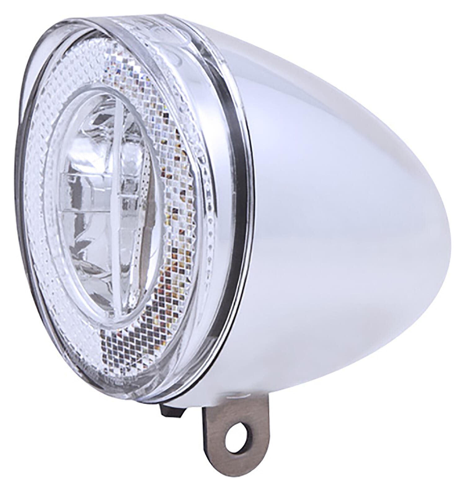 Spanninga koplamp Swingo Xb batterij 4 lux chroom